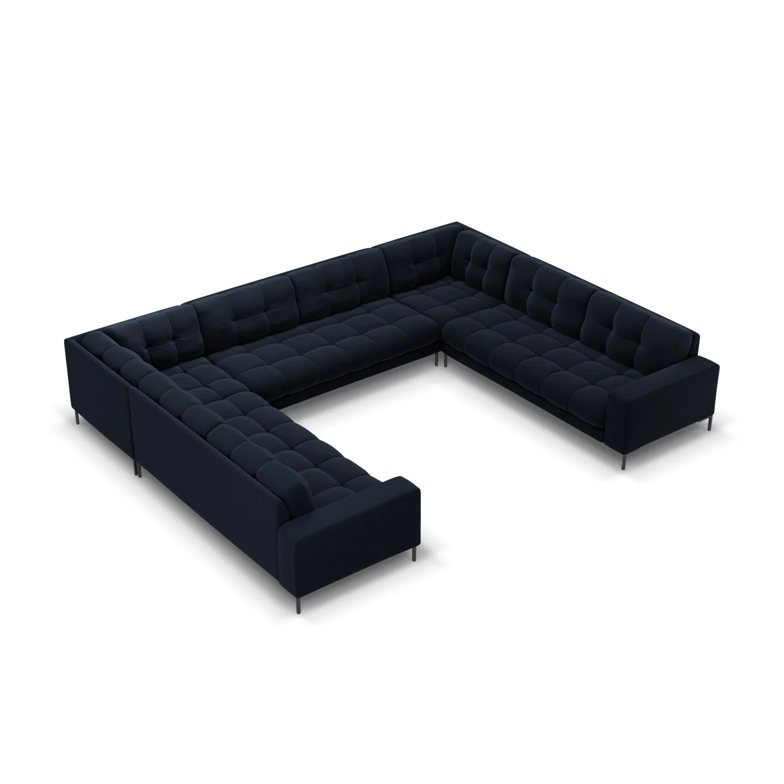 Bali 9-Sitzer Panorama Sofa aus Samt oder Strukturstoff, 327x256x75 cm - Image 233