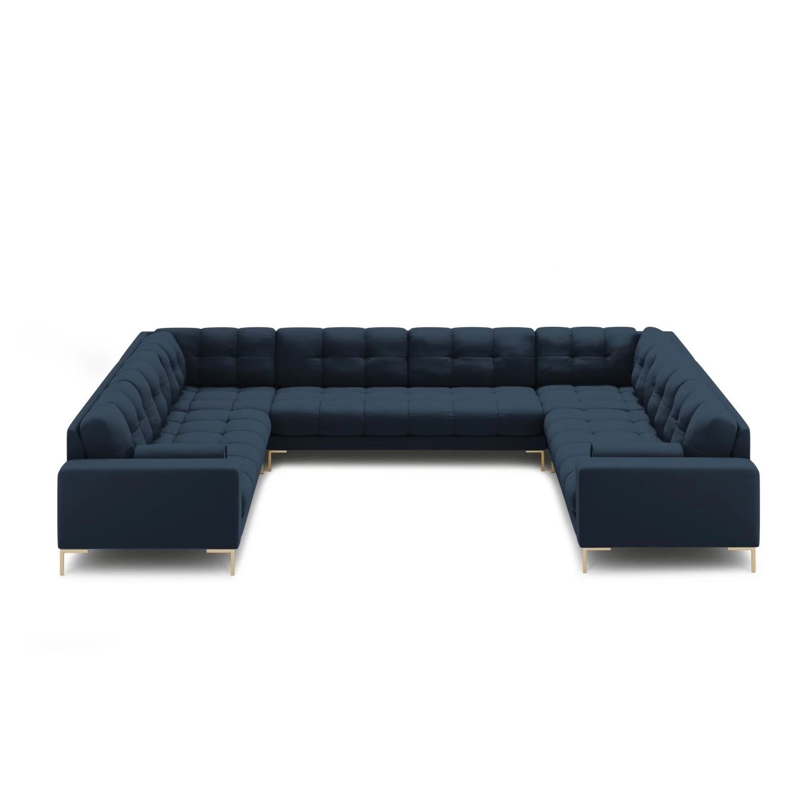 Bali 9-Sitzer Panorama Sofa aus Samt oder Strukturstoff, 327x256x75 cm - Image 26
