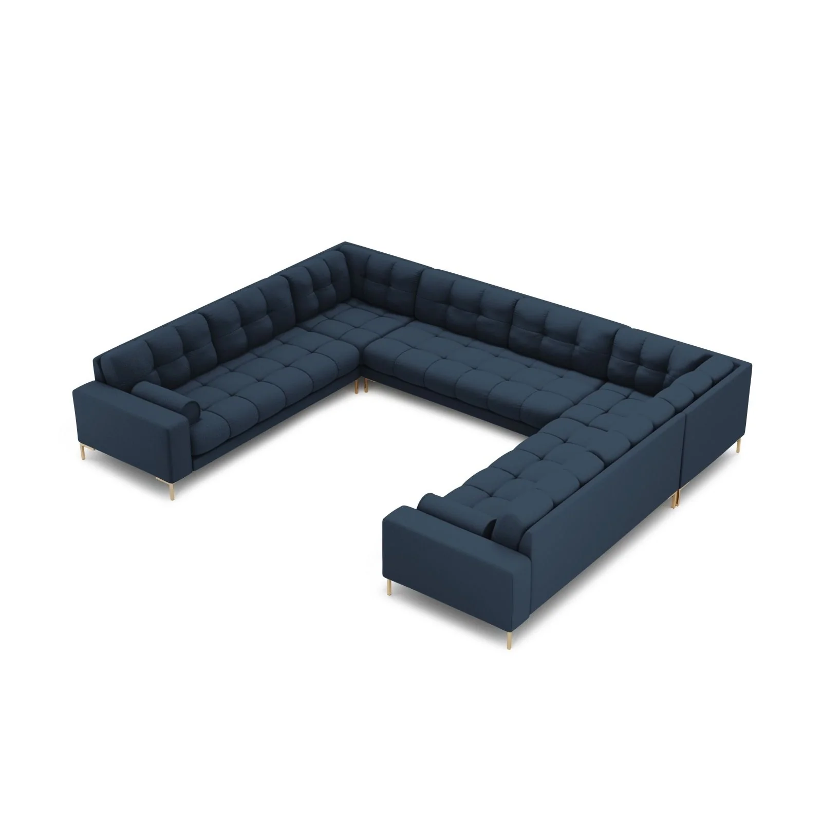 Bali 9-Sitzer Panorama Sofa aus Samt oder Strukturstoff, 327x256x75 cm - Image 28