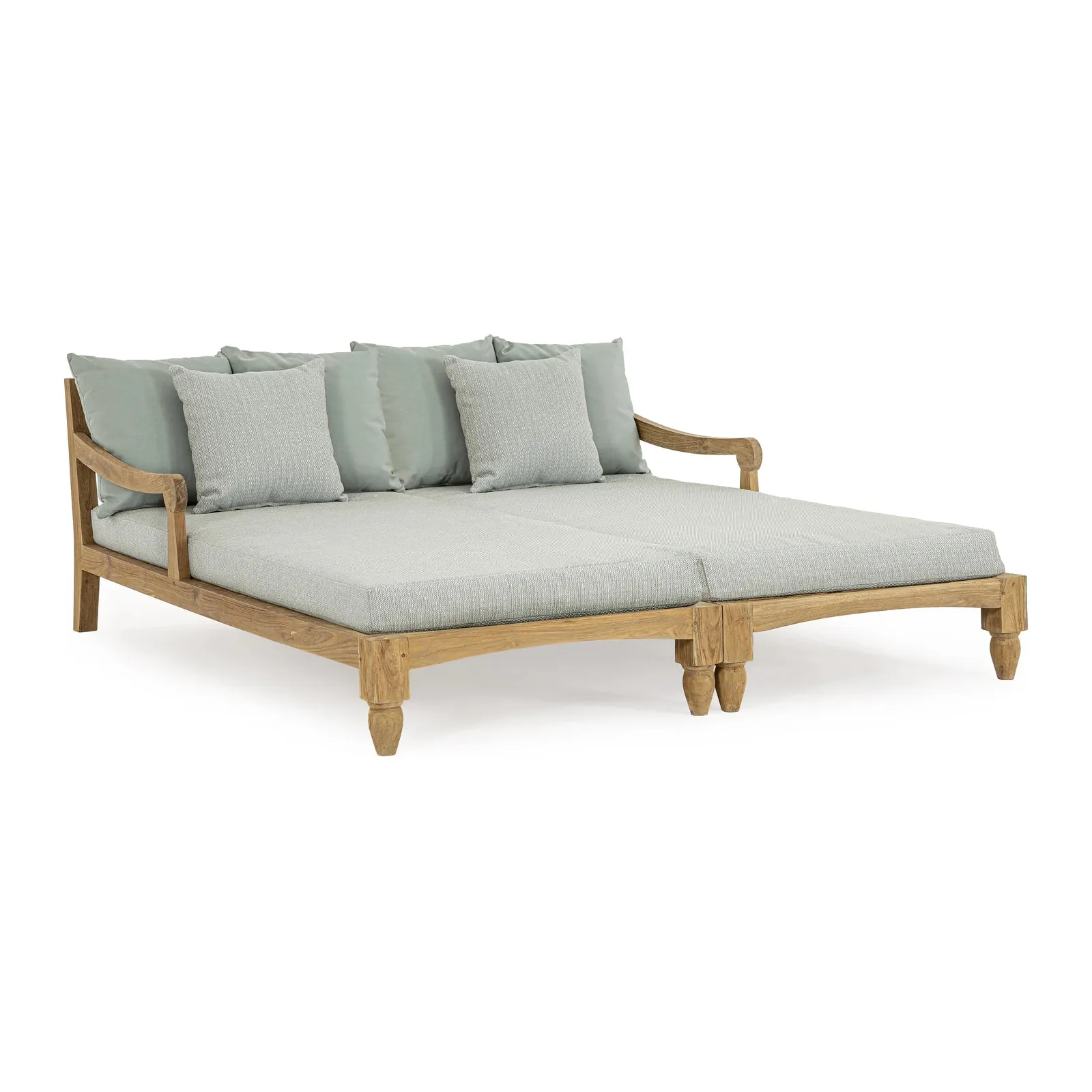 Bali Aqua Daybed Set 2 mit Kissen - FSC