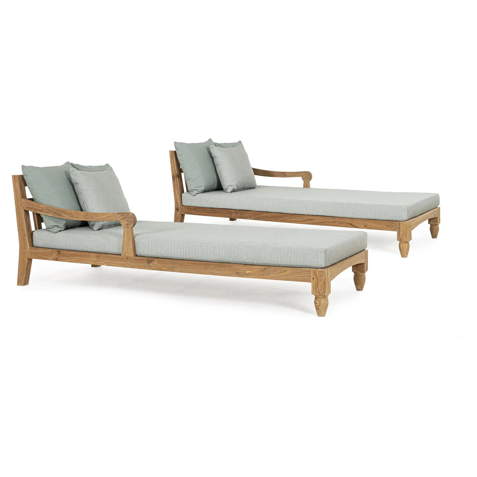 Bali Aqua Daybed Set 2 mit Kissen - FSC - Image 9
