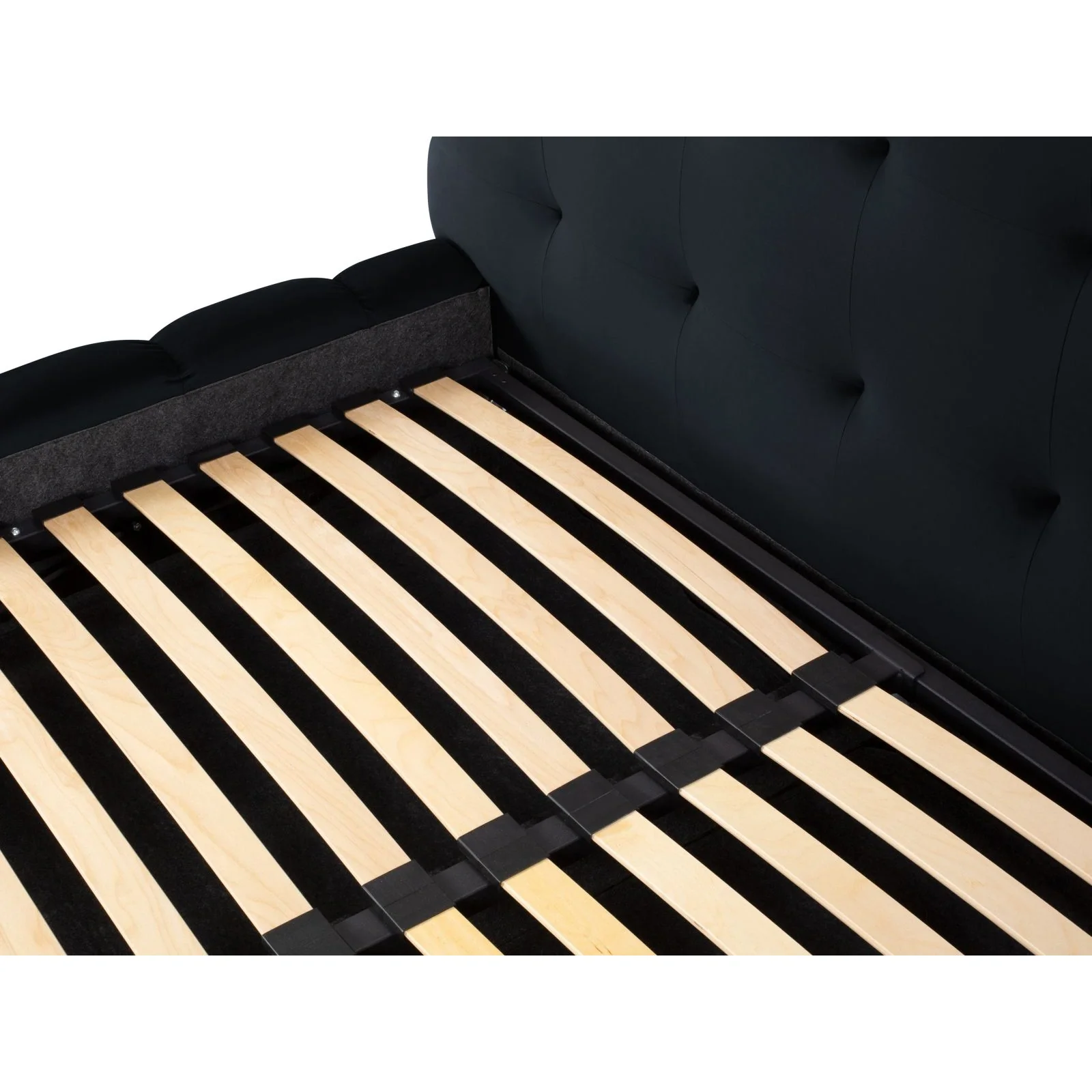 Bali Bett mit Kopfteil und Stauraum, Samtoptik, 140x200 cm - Image 32