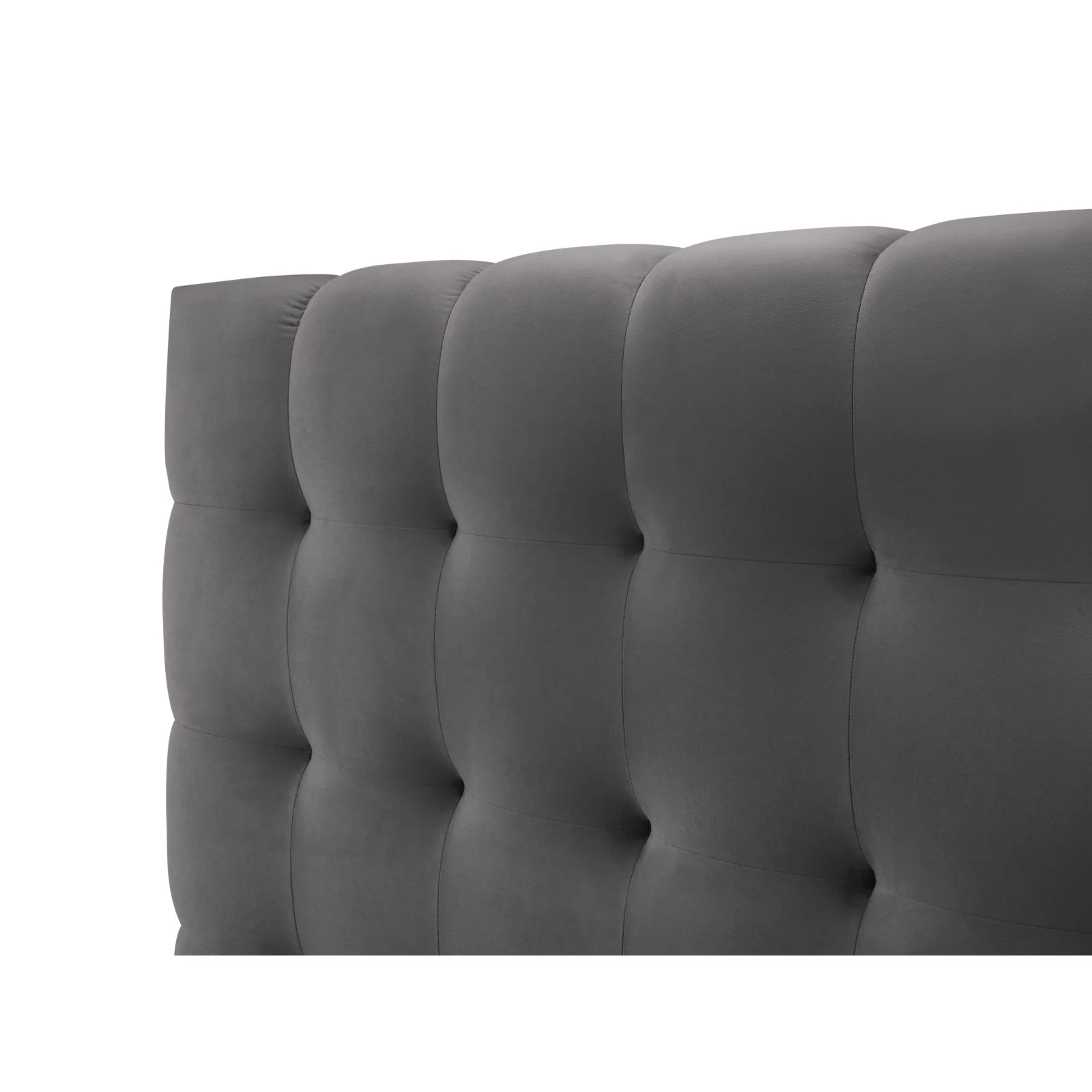 Bali Bett mit Kopfteil und Stauraum, Samtoptik, 140x200 cm - Image 47