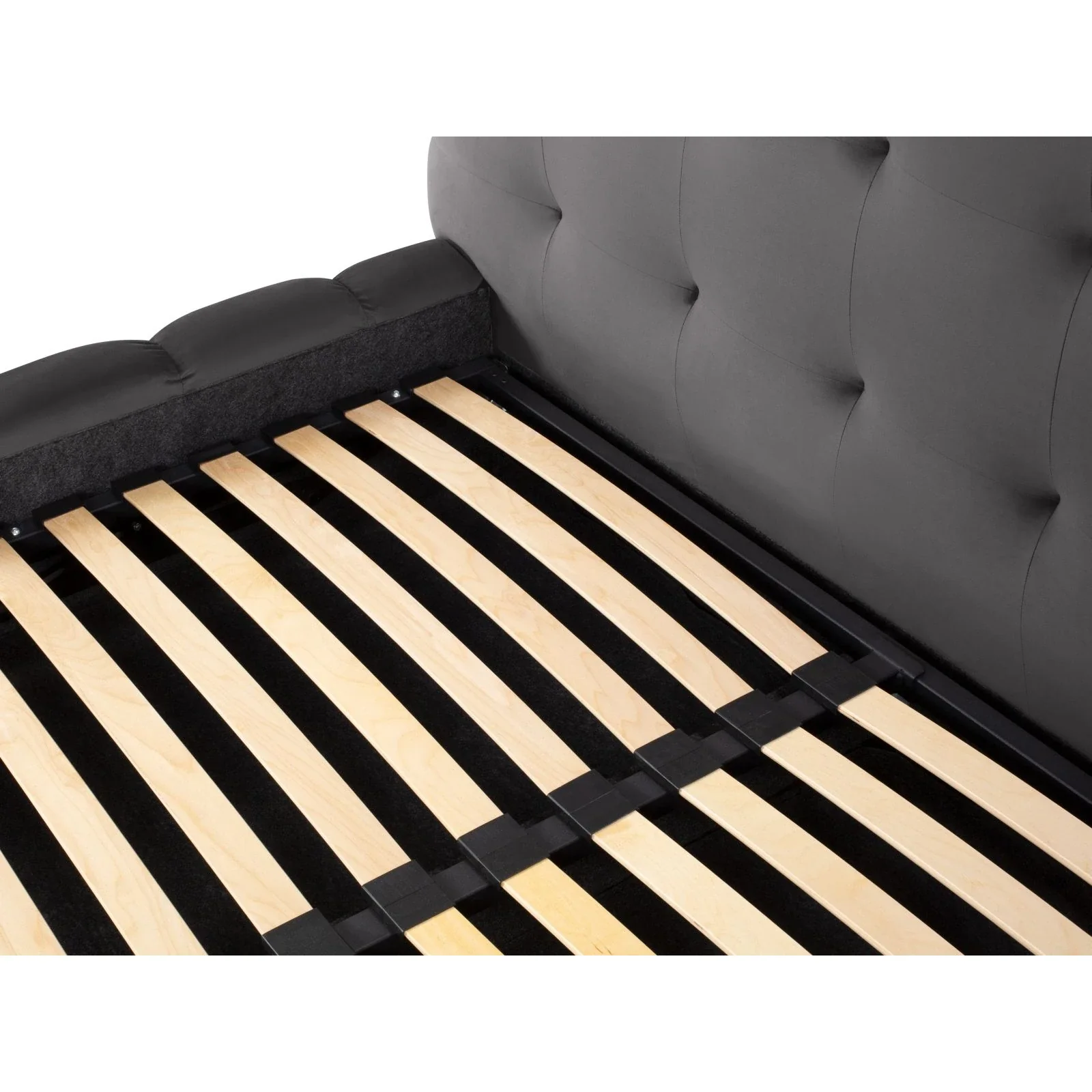 Bali Bett mit Kopfteil und Stauraum, Samtoptik, 160x200 cm - Image 48