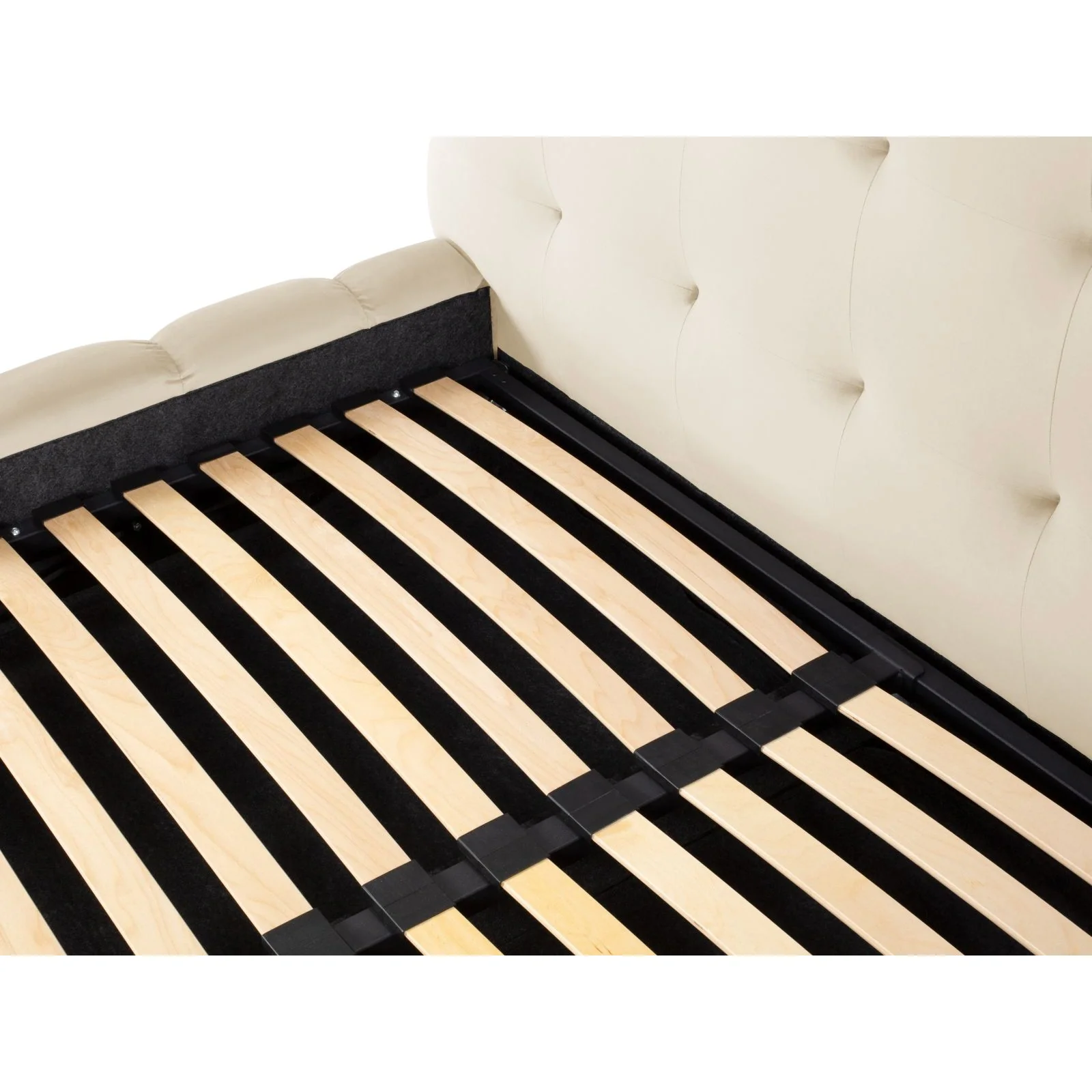 Bali Bett mit Kopfteil und Stauraum, Samtoptik, 160x200 cm - Image 8