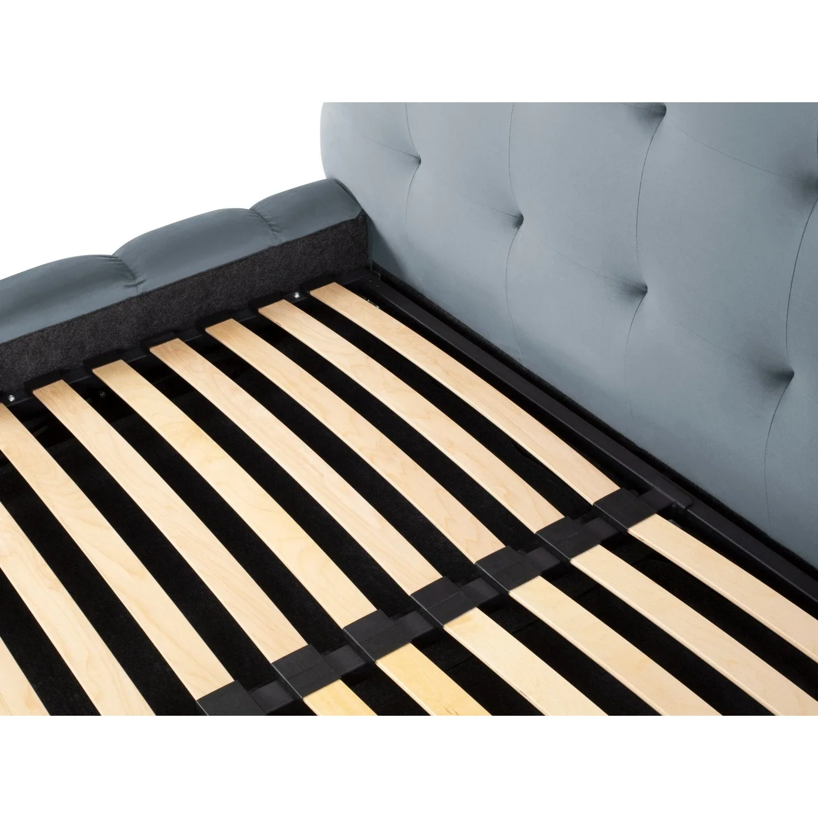 Bali Bett mit Kopfteil und Stauraum, Samtoptik, 180x200 cm - Image 16
