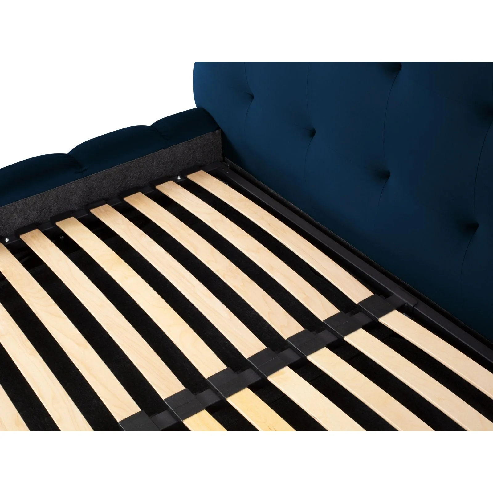 Bali Bett mit Kopfteil und Stauraum, Samtoptik, 200x200 cm - Image 24