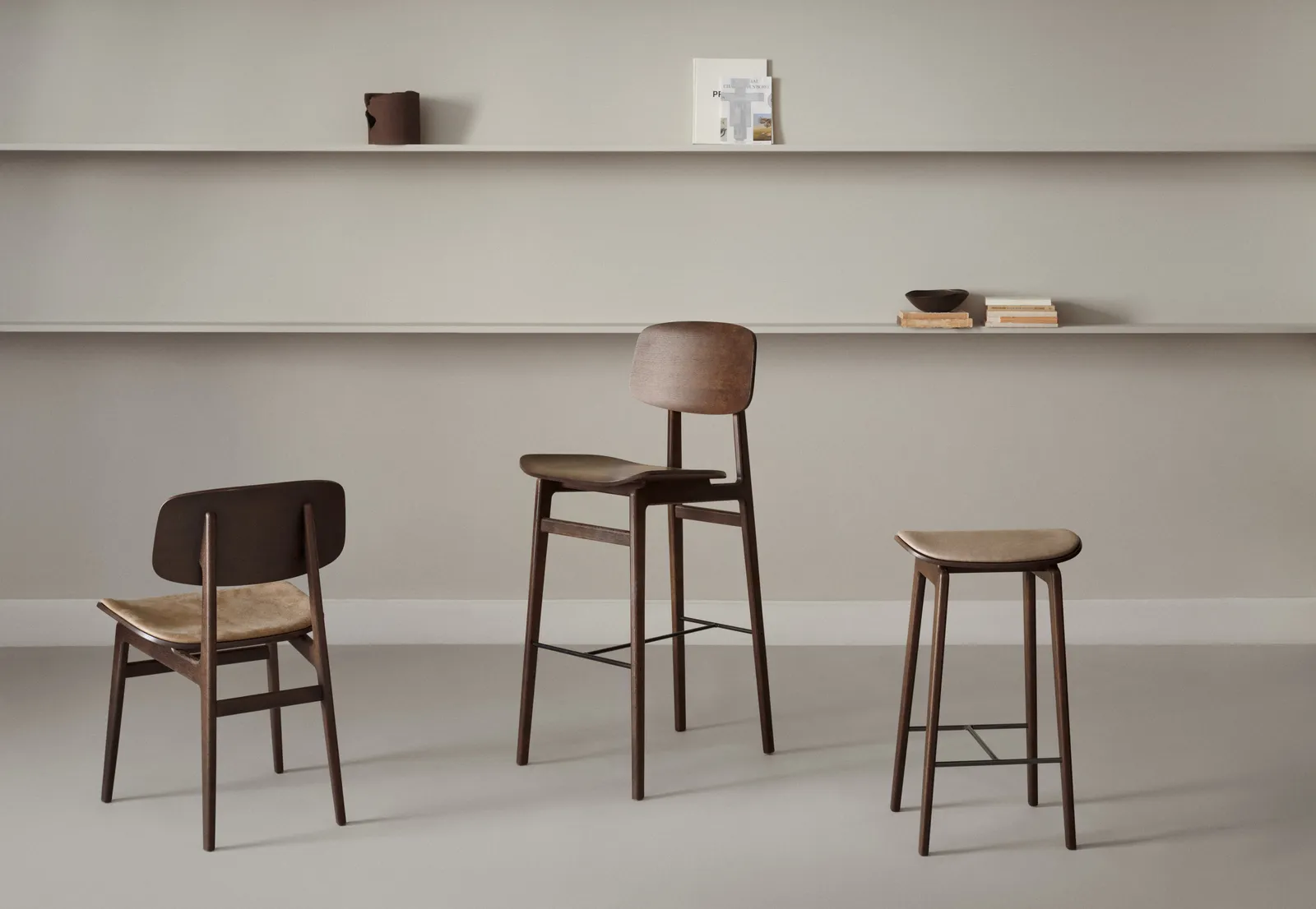 Barhocker NY11 ohne Rückenlehne aus Massivholz Eiche, ungepolstert, 40×35×75 cm - Image 8