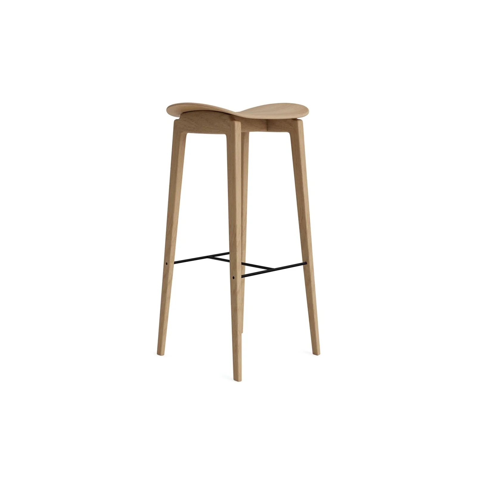 Barhocker NY11 ohne Rückenlehne aus Massivholz Eiche, ungepolstert, 40×35×75 cm - Image 9