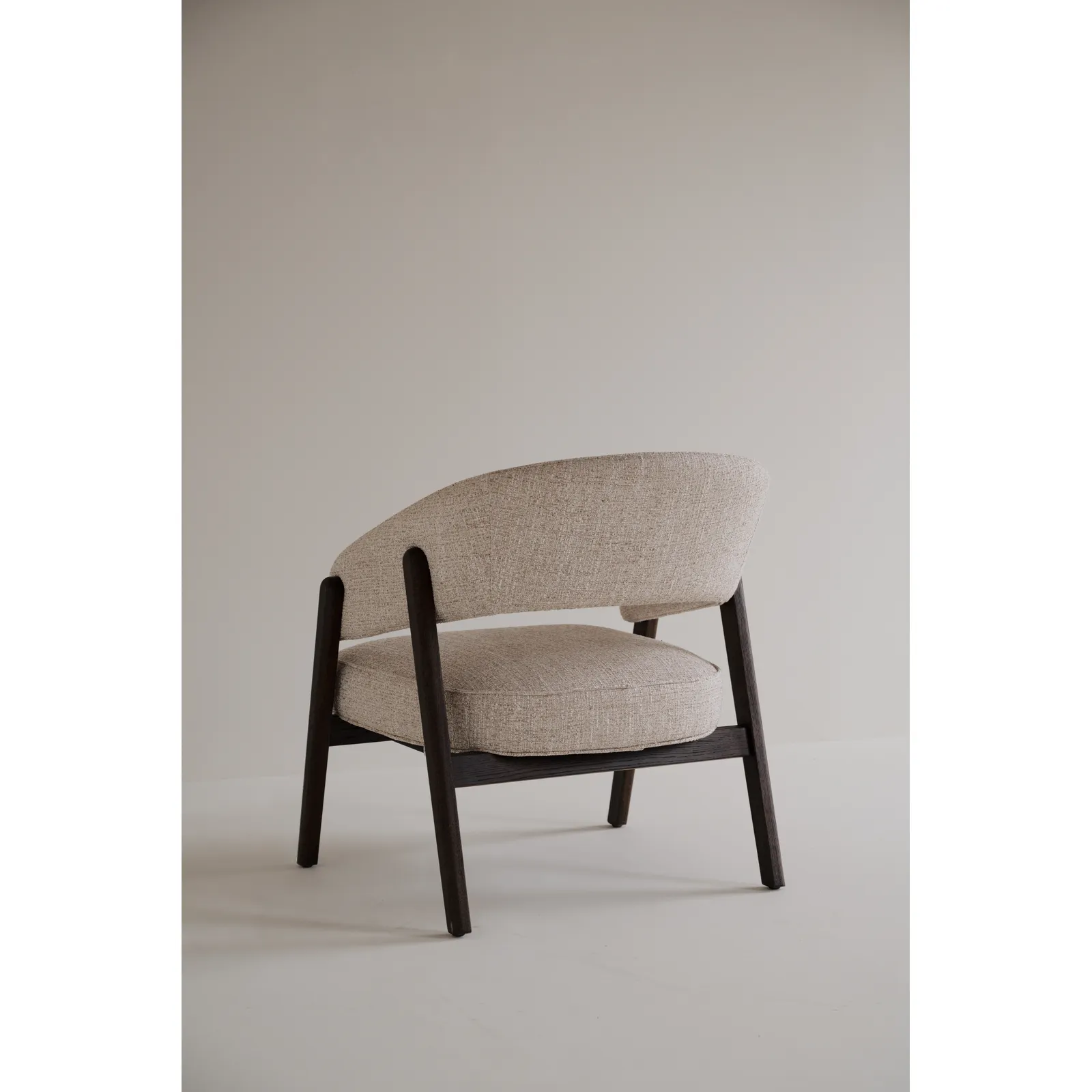 BARNABY Loungesessel aus Eiche und Stoff, 69x70x75 cm - Image 4