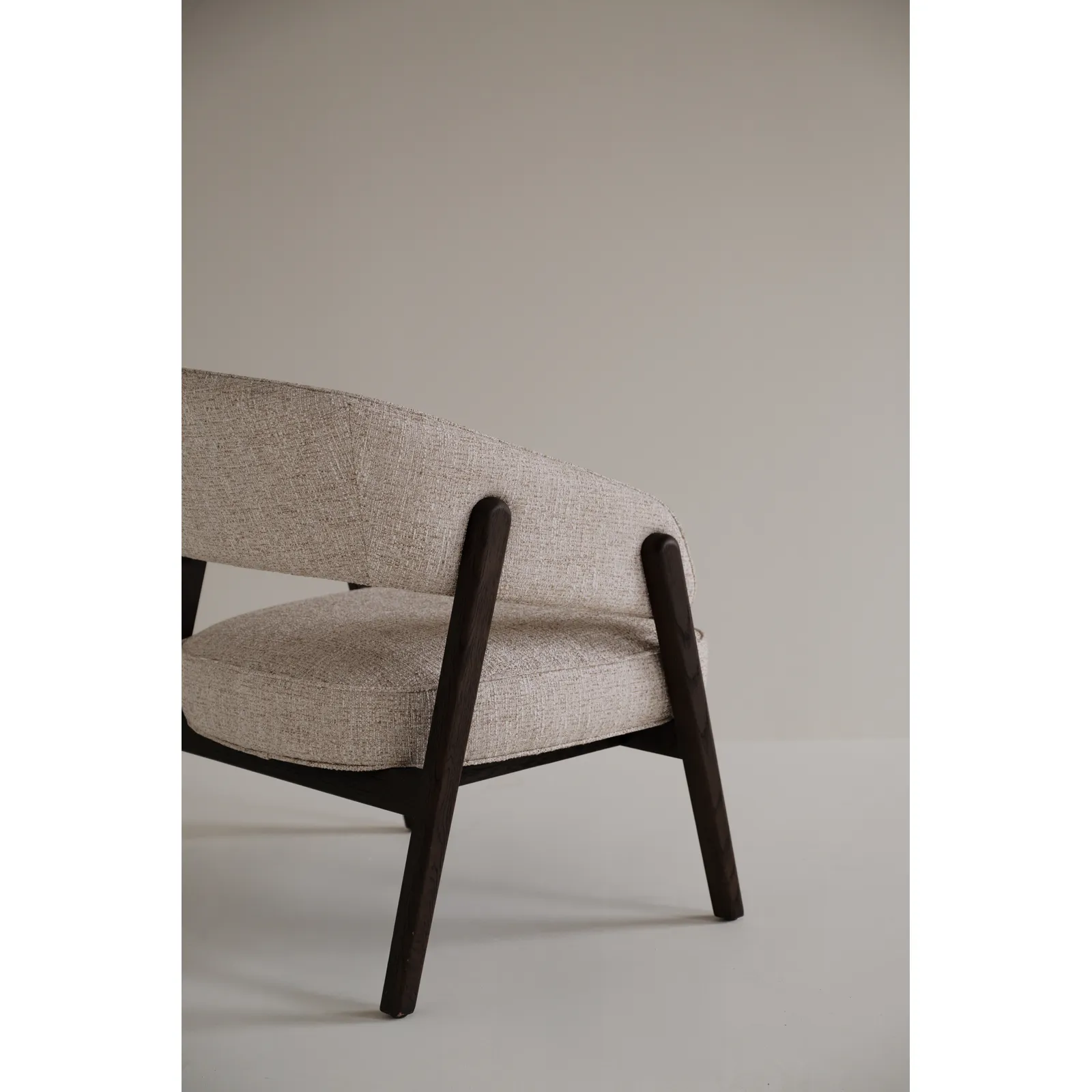 BARNABY Loungesessel aus Eiche und Stoff, 69x70x75 cm - Image 5
