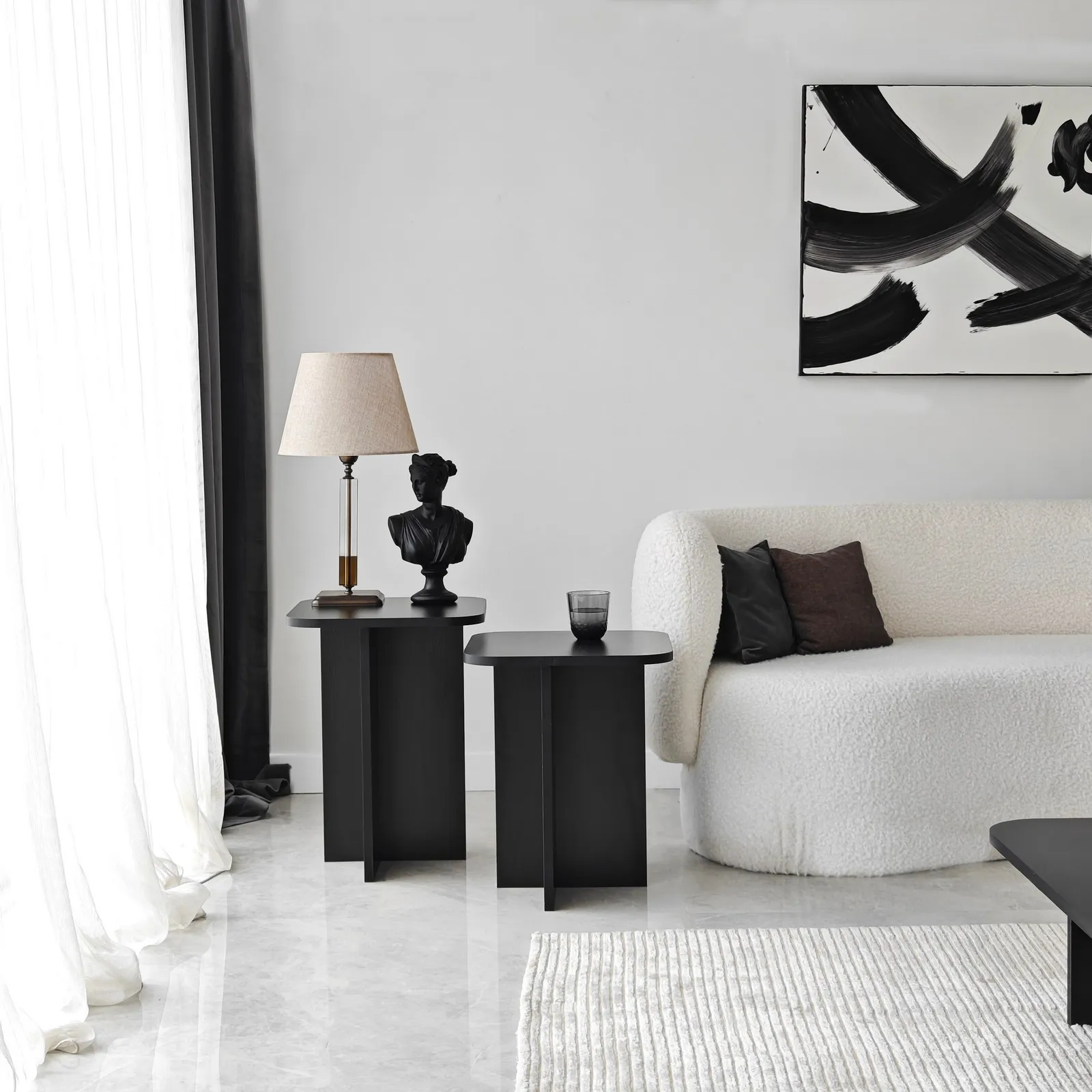 Beistelltisch Blues in braun oder schwarz, 55×40×40 cm - Image 13