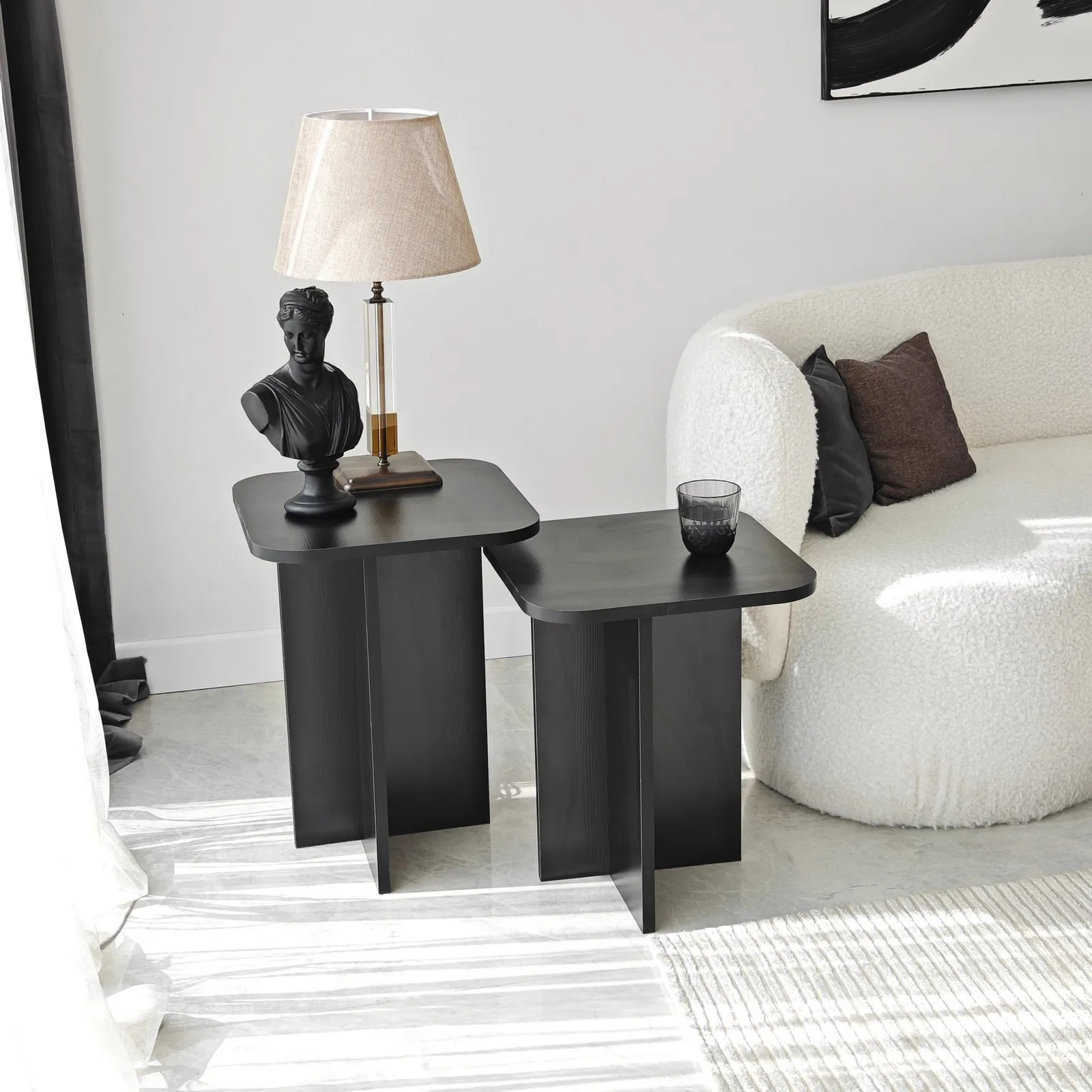 Beistelltisch Blues in braun oder schwarz, 55×40×40 cm - Image 15