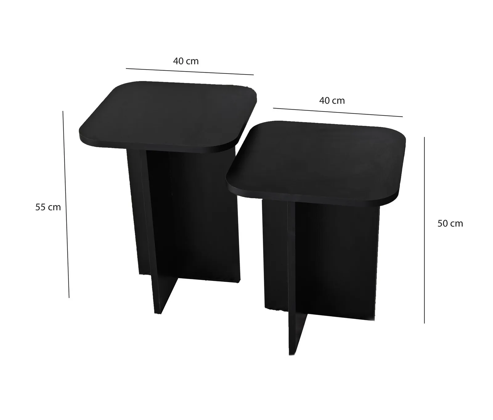 Beistelltisch Blues in braun oder schwarz, 55×40×40 cm - Image 17