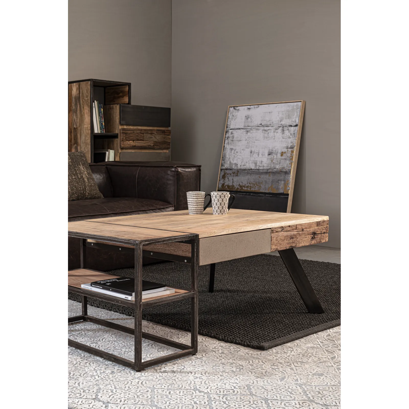 Beistelltisch 2-Schubladen 118x70 Manchester - Image 2