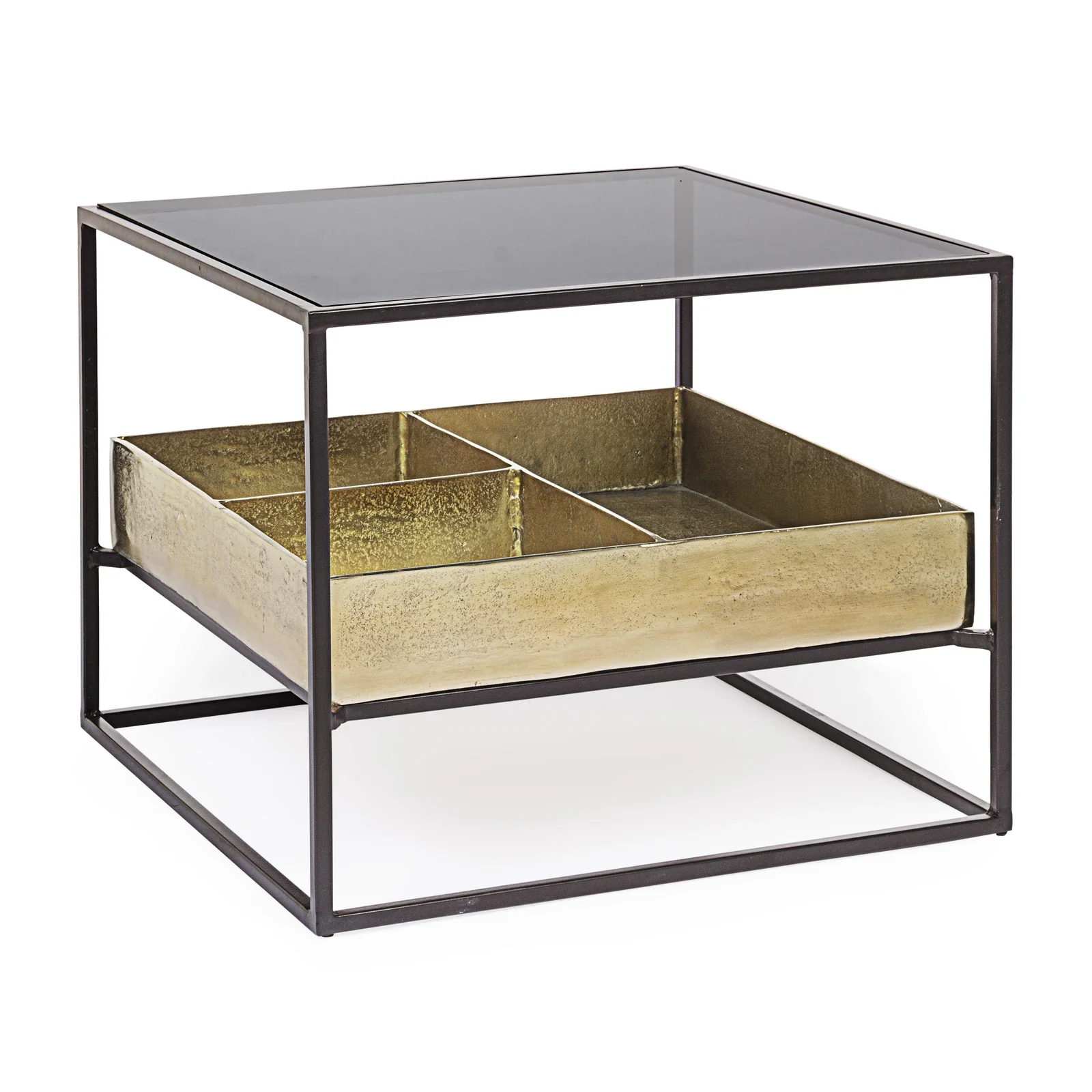 Beistelltisch mit Behälter 62x62 Mavila
