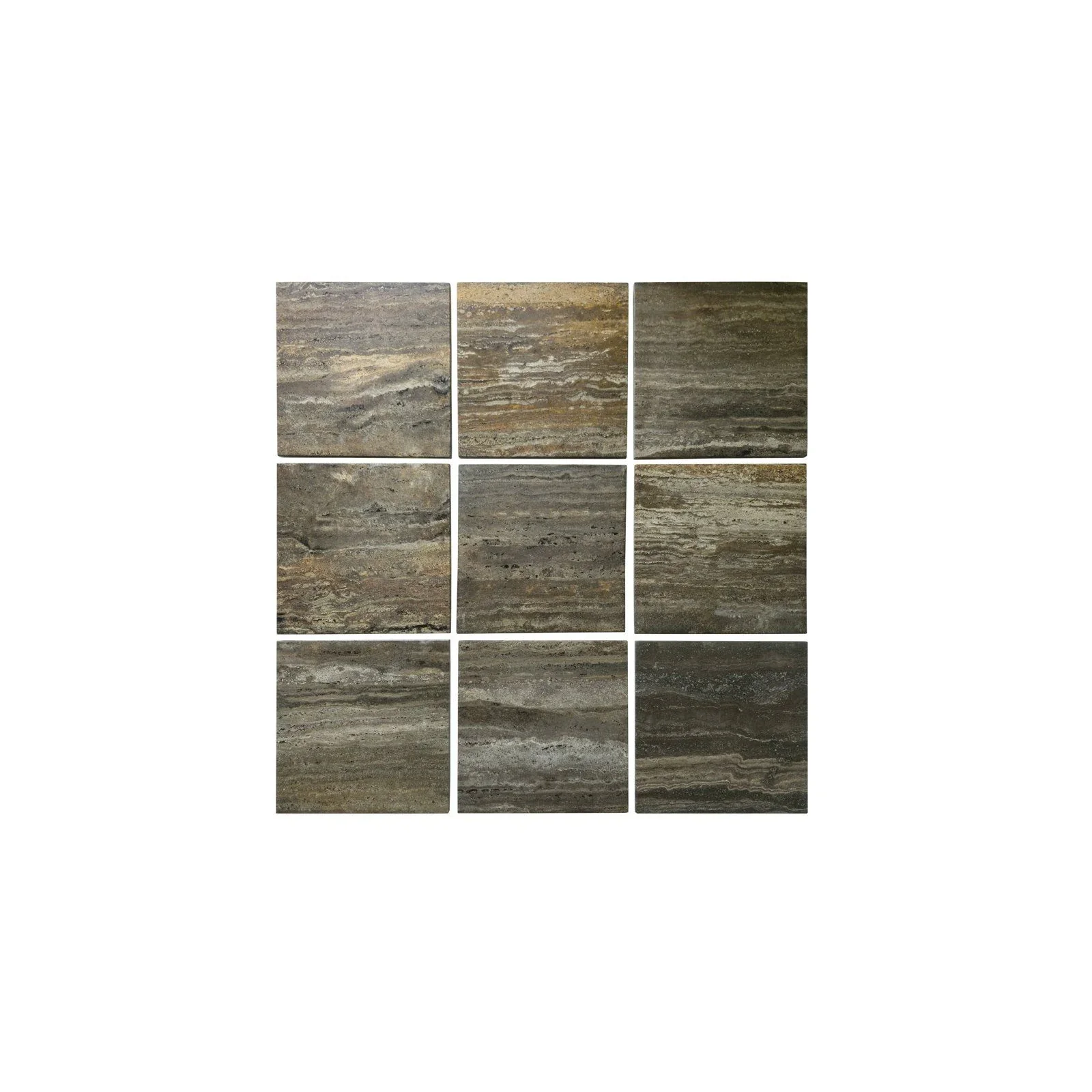 Beistelltisch Russo in braun, 40x40x60 cm - Image 9