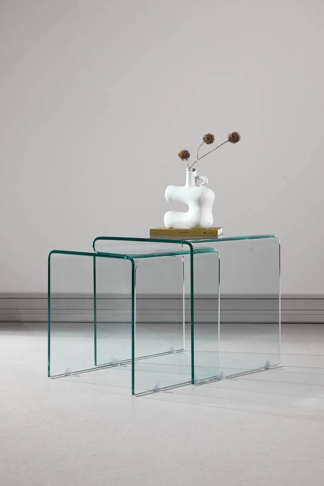 Beistelltisch Telemark aus Glas, 42x80x42 cm - Image 2