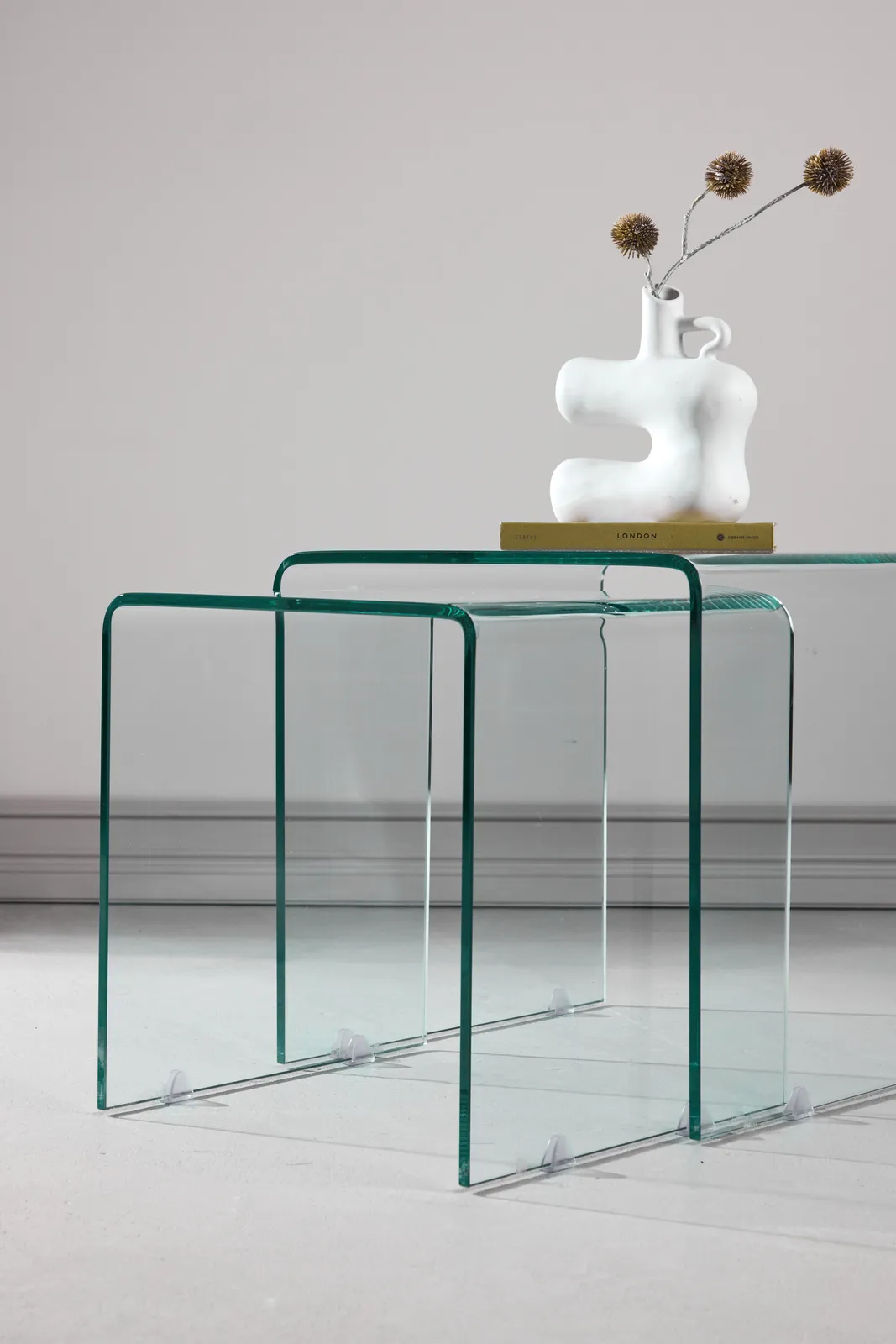 Beistelltisch Telemark aus Glas, 42x80x42 cm - Image 3