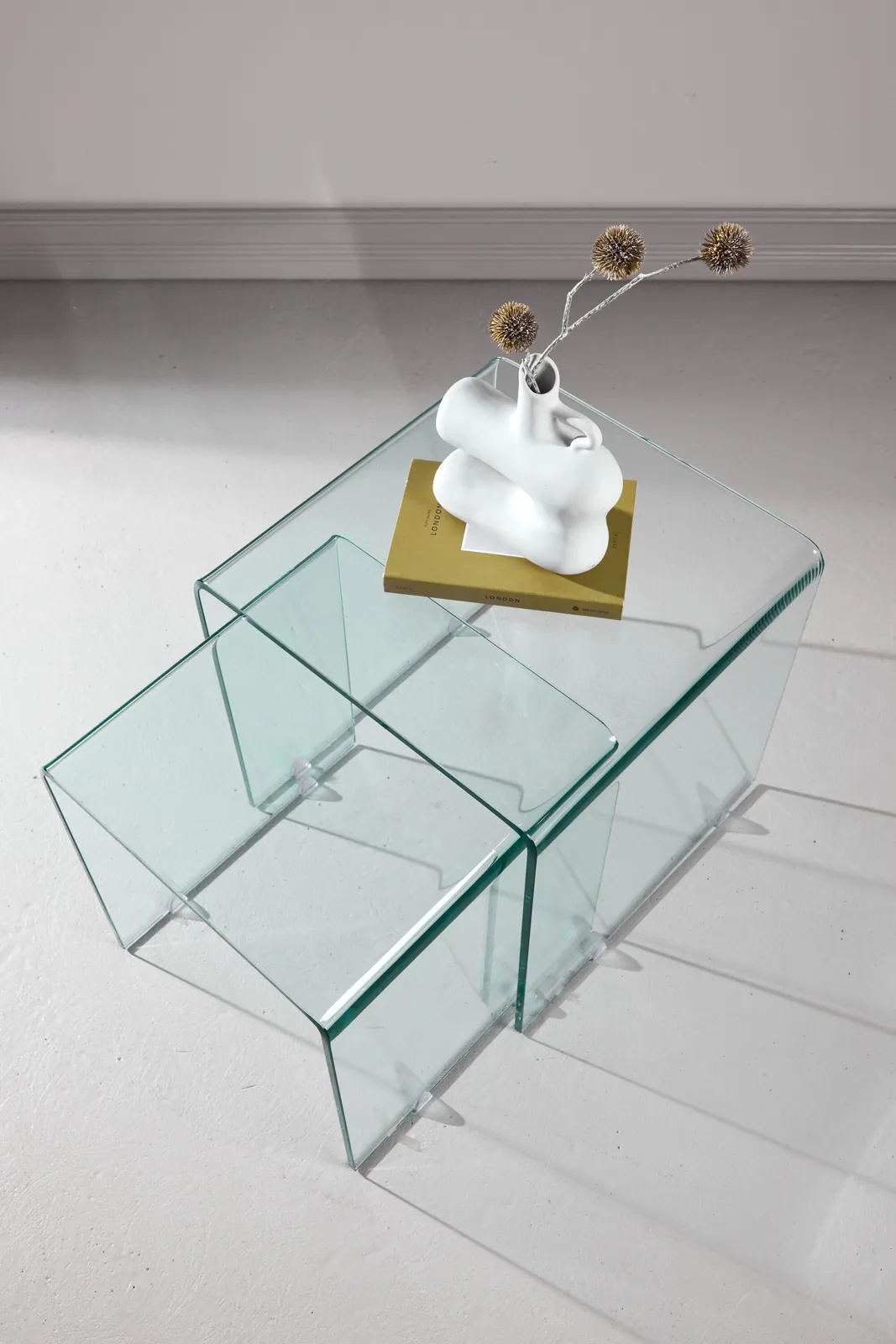 Beistelltisch Telemark aus Glas, 42x80x42 cm - Image 4