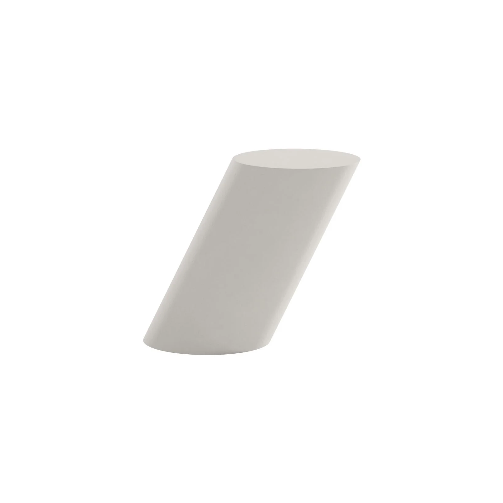 Beistelltisch Tilt aus Beton oder Eichenfurnier, 60×35×50 cm