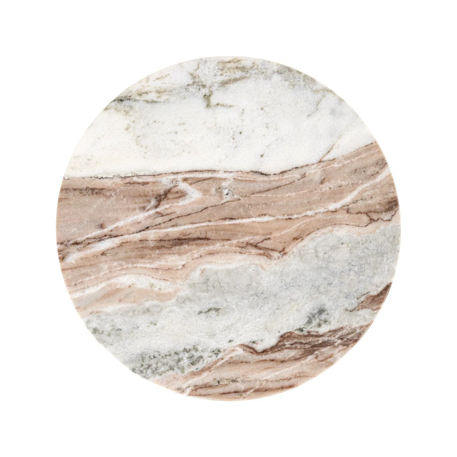 Beistelltisch Vevey aus Toronto-Marmor in Blush beige, 35,5x35,5x50 cm - Image 4