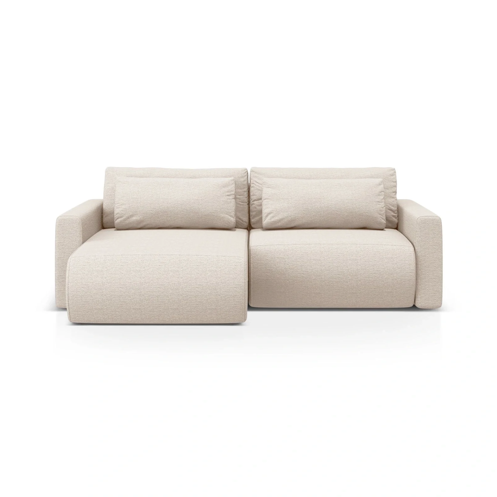 Belfast 3-Sitzer Ecksofa mit Schlaffunktion, ausklappbar, aus Samt oder Strukturstoff, 240x149 cm