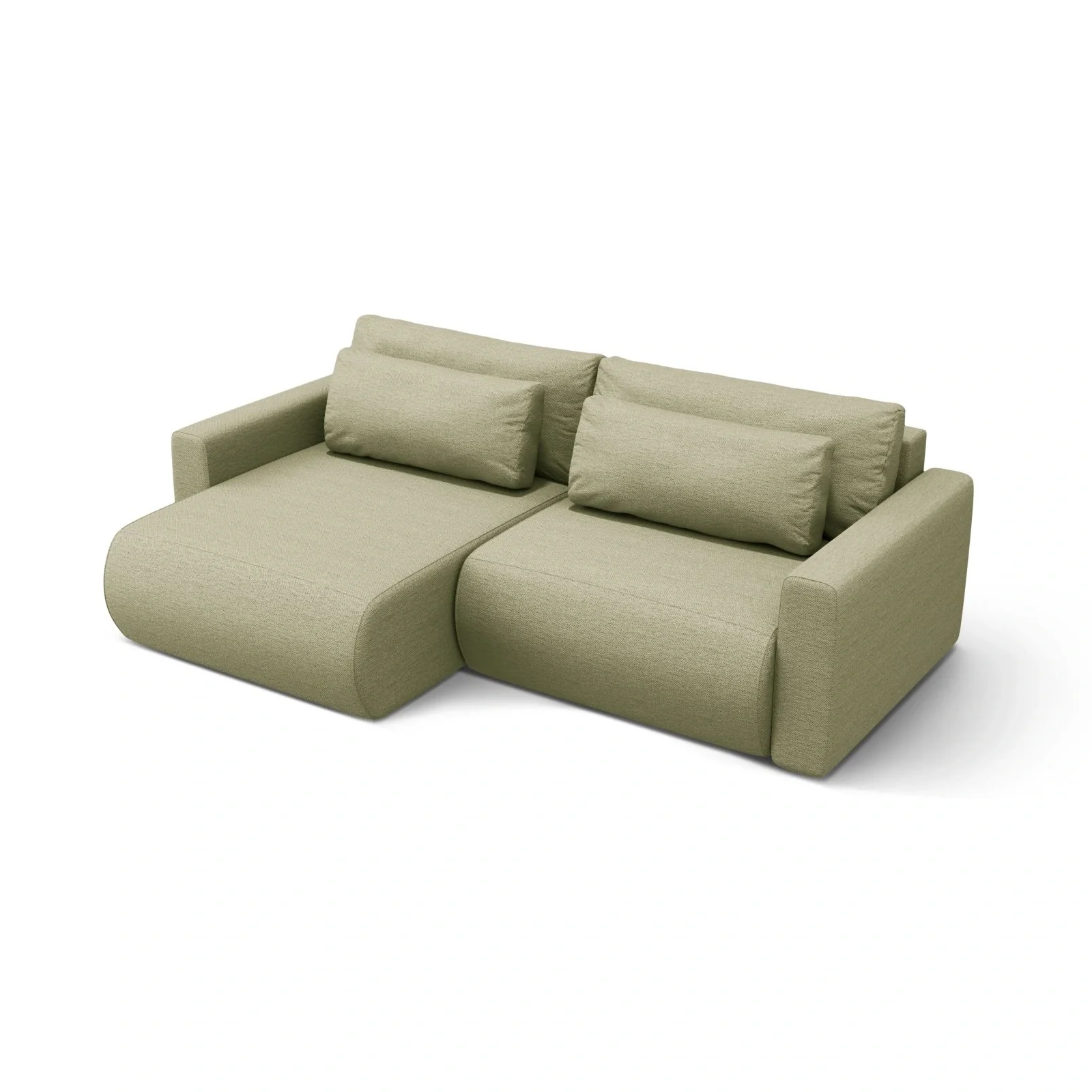 Belfast 3-Sitzer Ecksofa mit Schlaffunktion, ausklappbar, aus Samt oder Strukturstoff, 240x149 cm - Image 22