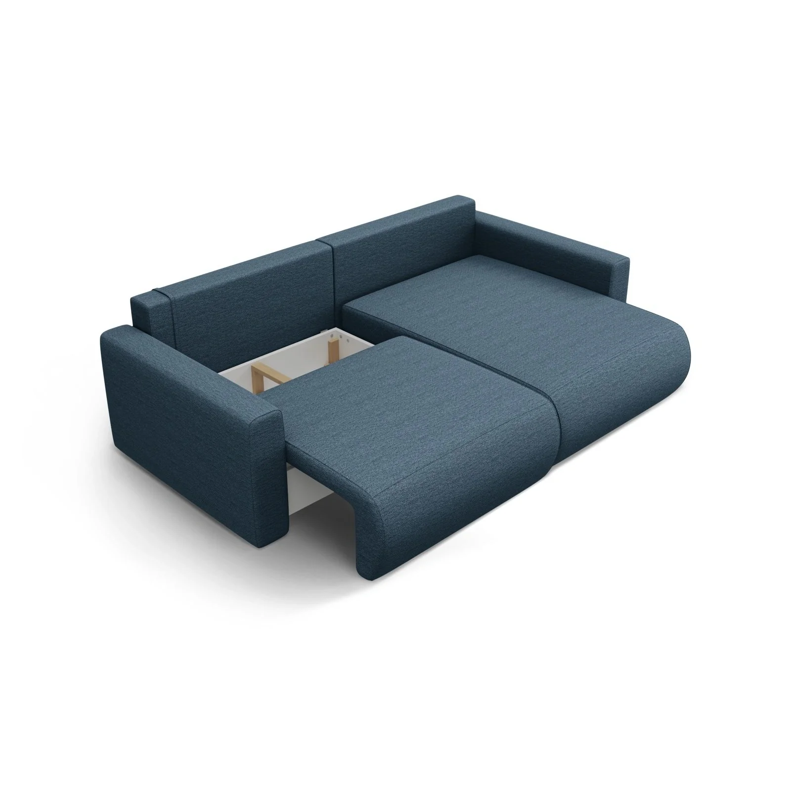 Belfast 3-Sitzer Ecksofa mit Schlaffunktion, ausklappbar, aus Samt oder Strukturstoff, 240x149 cm - Image 41