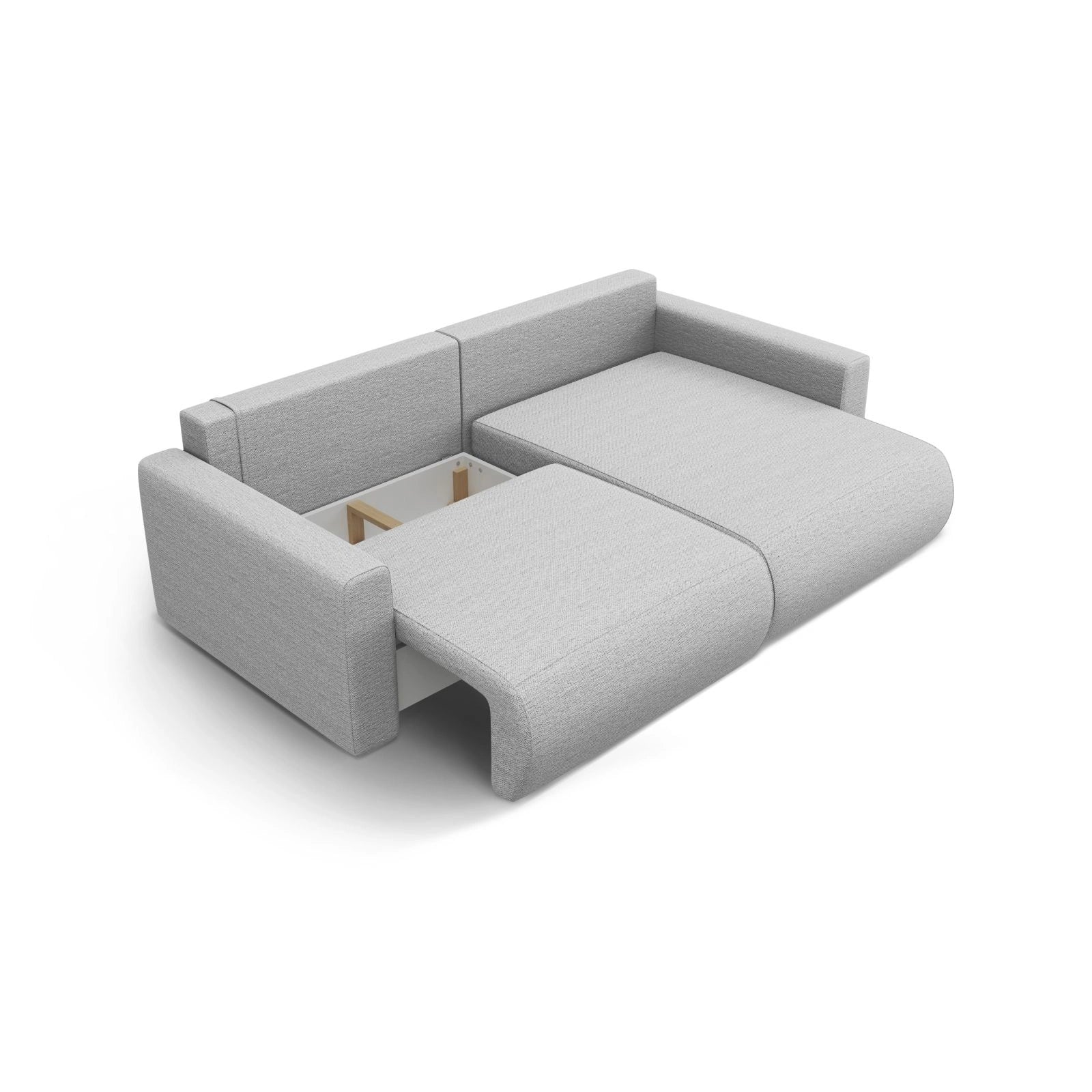 Belfast 3-Sitzer Ecksofa mit Schlaffunktion, ausklappbar, aus Samt oder Strukturstoff, 240x149 cm - Image 50