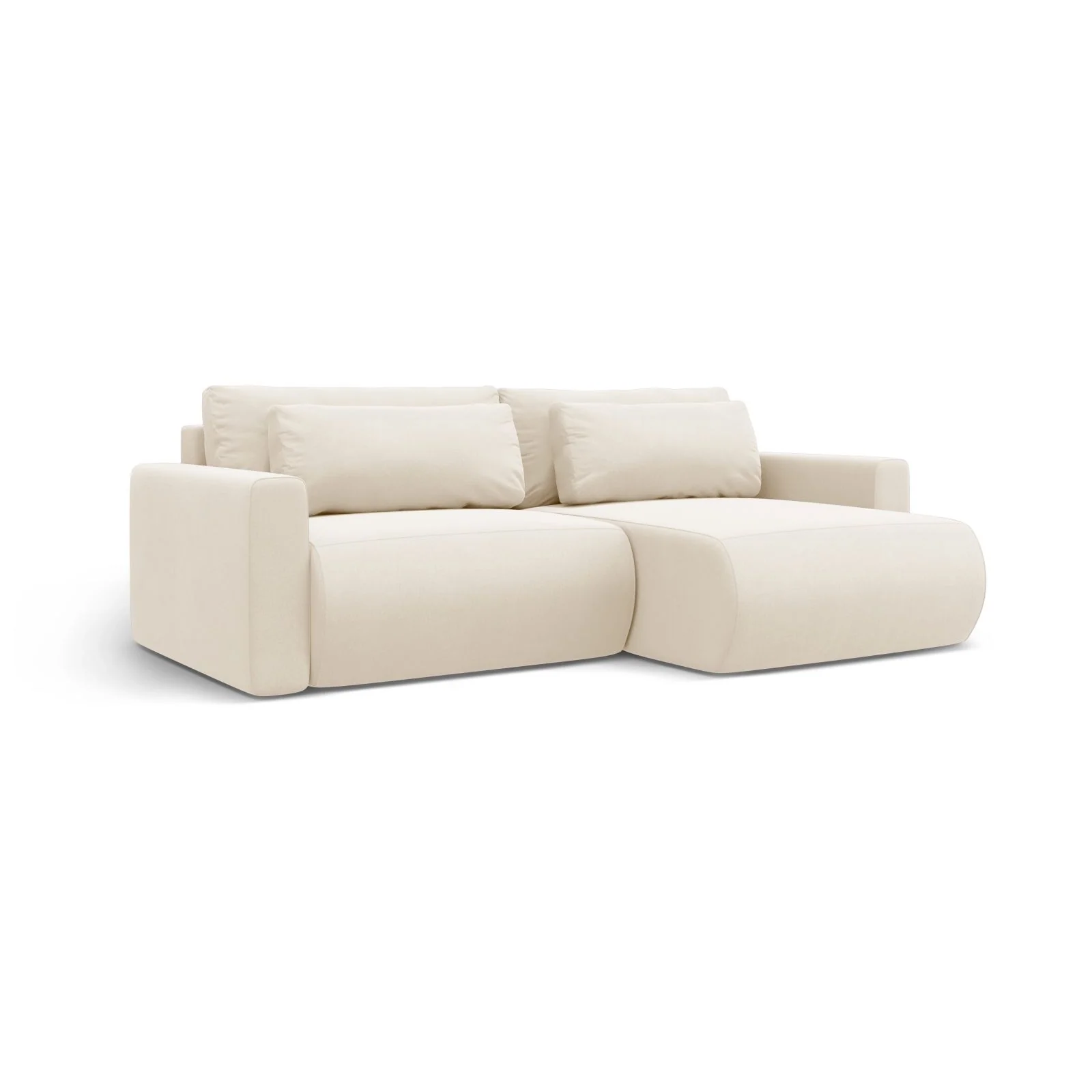 Belfast 3-Sitzer Ecksofa mit Schlaffunktion, ausklappbar, aus Samt oder Strukturstoff, 240x149 cm - Image 67
