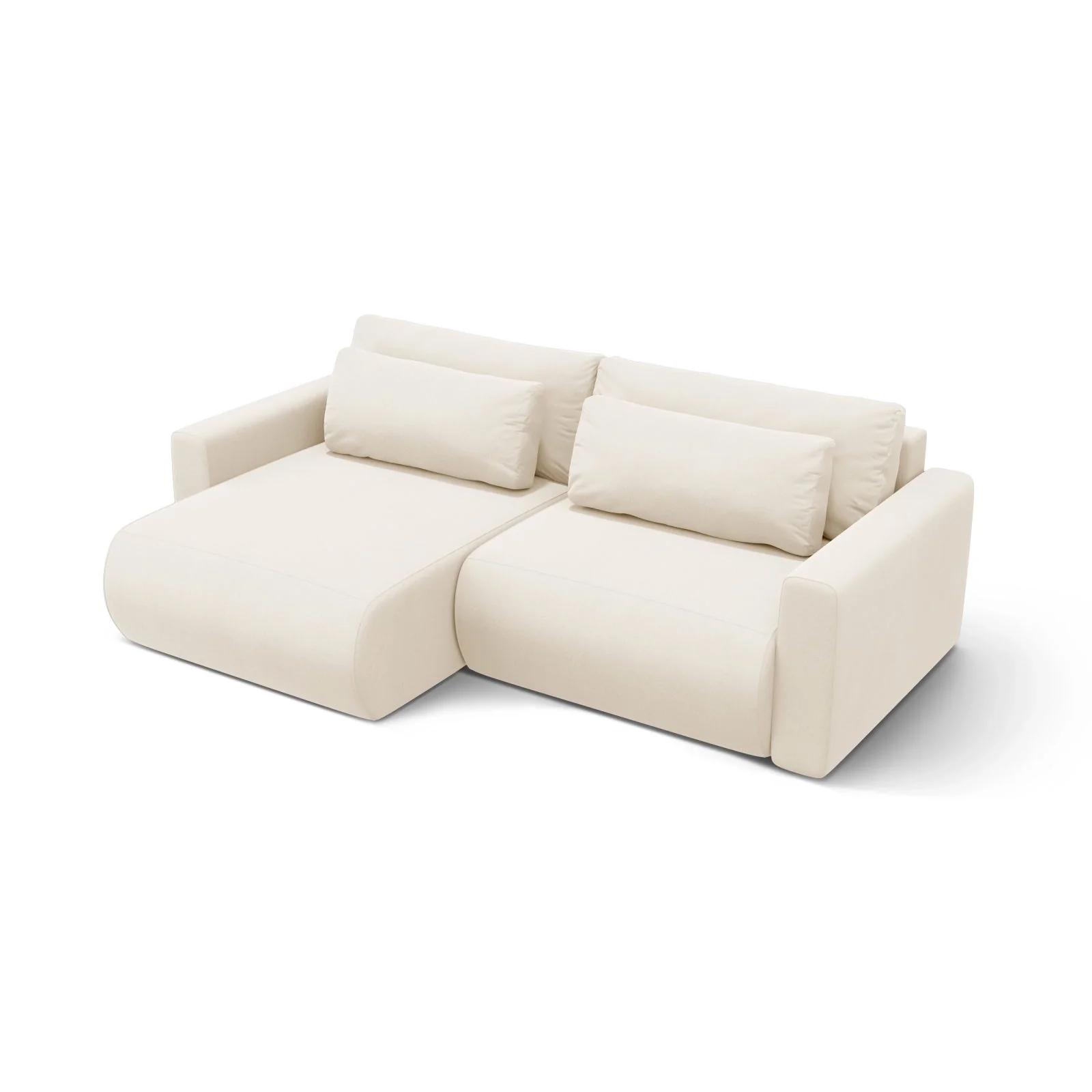 Belfast 3-Sitzer Ecksofa mit Schlaffunktion, ausklappbar, aus Samt oder Strukturstoff, 240x149 cm - Image 68