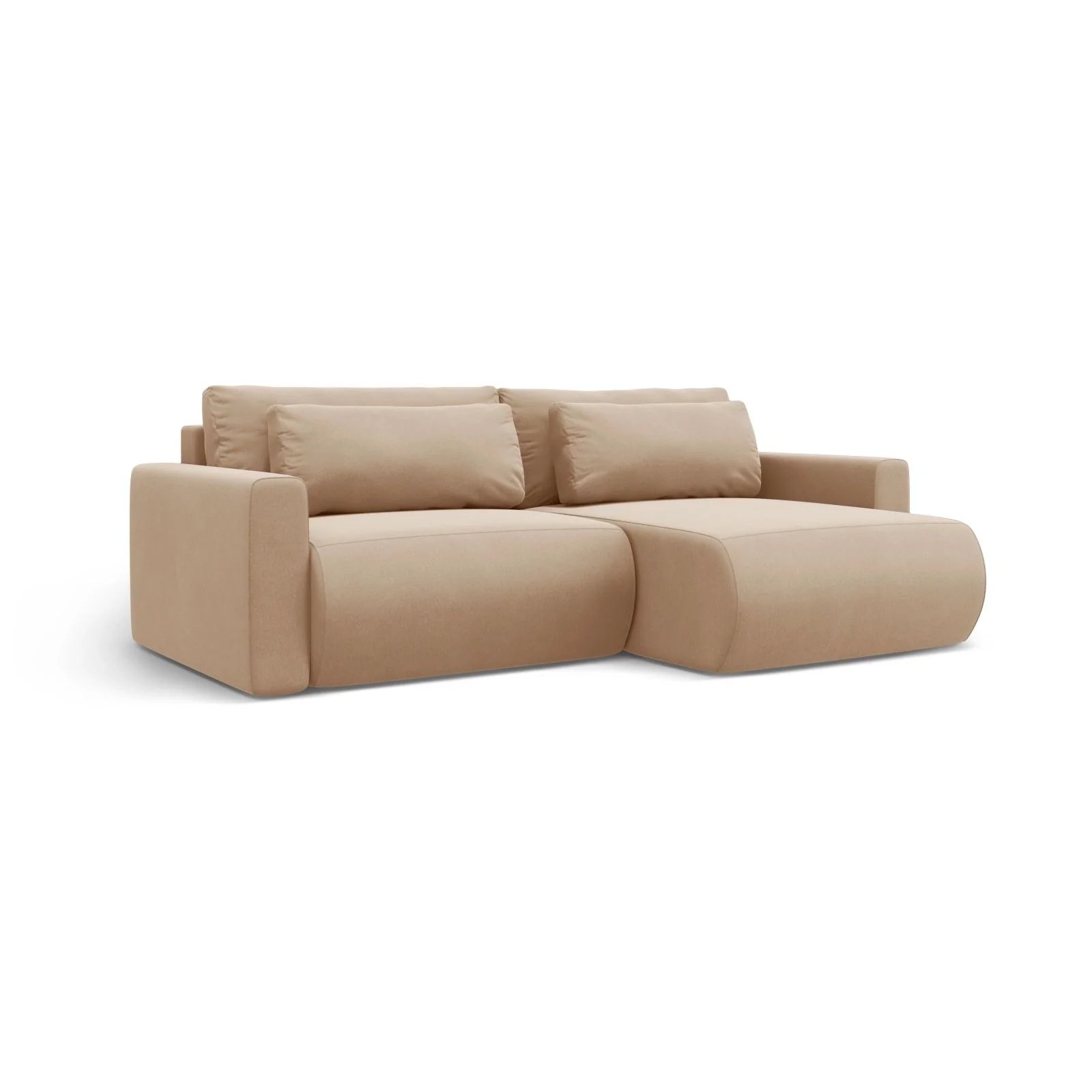Belfast 3-Sitzer Ecksofa mit Schlaffunktion, ausklappbar, aus Samt oder Strukturstoff, 240x149 cm - Image 77