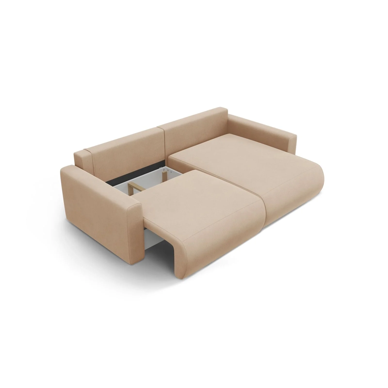 Belfast 3-Sitzer Ecksofa mit Schlaffunktion, ausklappbar, aus Samt oder Strukturstoff, 240x149 cm - Image 79