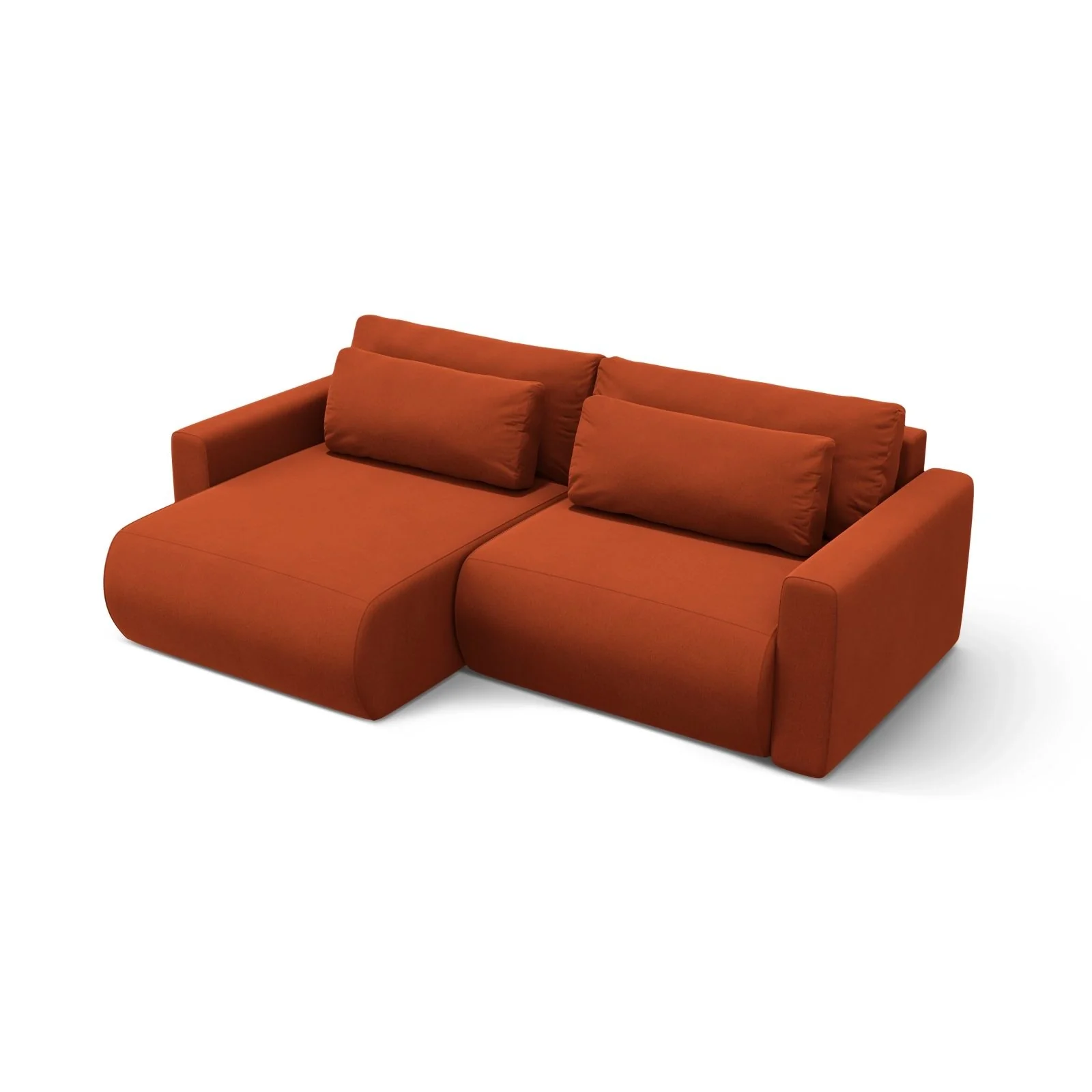 Belfast 3-Sitzer Ecksofa mit Schlaffunktion, ausklappbar, aus Samt oder Strukturstoff, 240x149 cm - Image 88