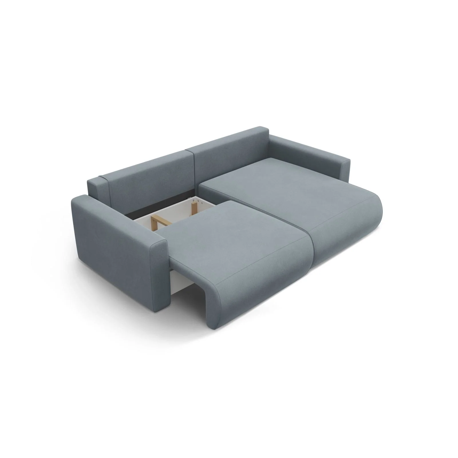 Belfast 3-Sitzer Ecksofa mit Schlaffunktion, ausklappbar, aus Samt oder Strukturstoff, 240x149 cm - Image 99