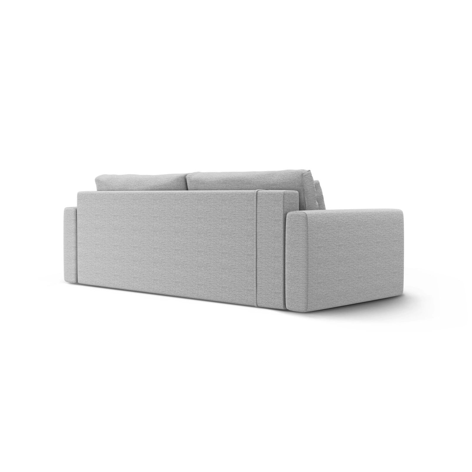 Belfast 3-Sitzer Sofa mit Schlaffunktion und Stauraum, aus Samt oder Strukturstoff, 238x105x84 cm - Image 47