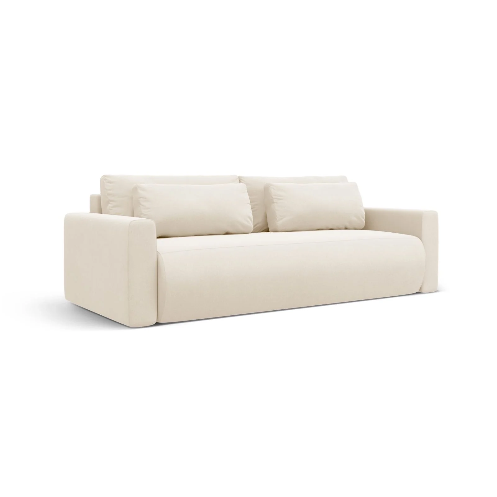 Belfast 3-Sitzer Sofa mit Schlaffunktion und Stauraum, aus Samt oder Strukturstoff, 238x105x84 cm - Image 60