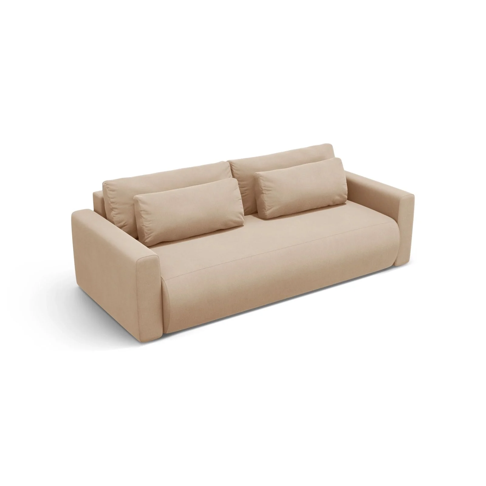Belfast 3-Sitzer Sofa mit Schlaffunktion und Stauraum, aus Samt oder Strukturstoff, 238x105x84 cm - Image 70