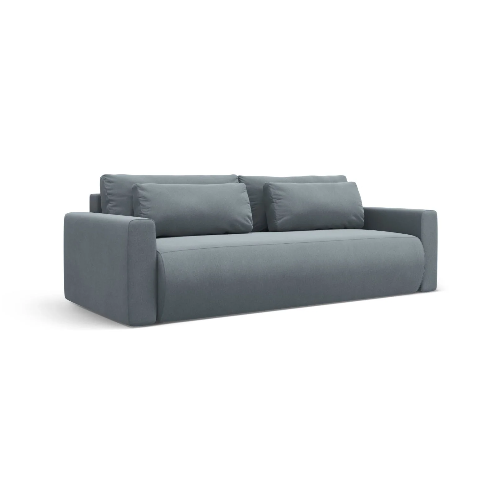 Belfast 3-Sitzer Sofa mit Schlaffunktion und Stauraum, aus Samt oder Strukturstoff, 238x105x84 cm - Image 87