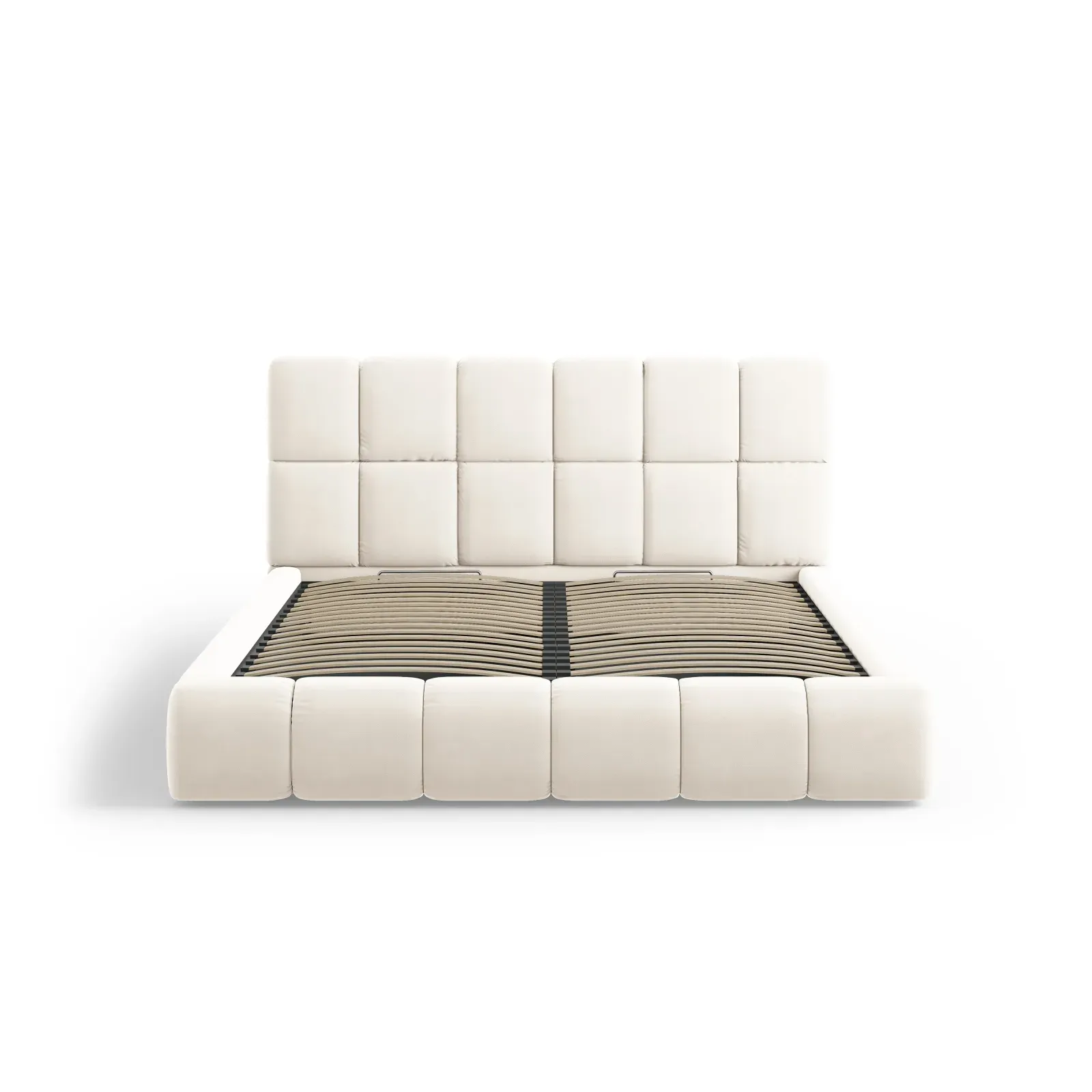 Bellis Bett mit Kopfteil und Stauraum Bezug aus Samt oder Chenille, 140x200 cm - Image 38