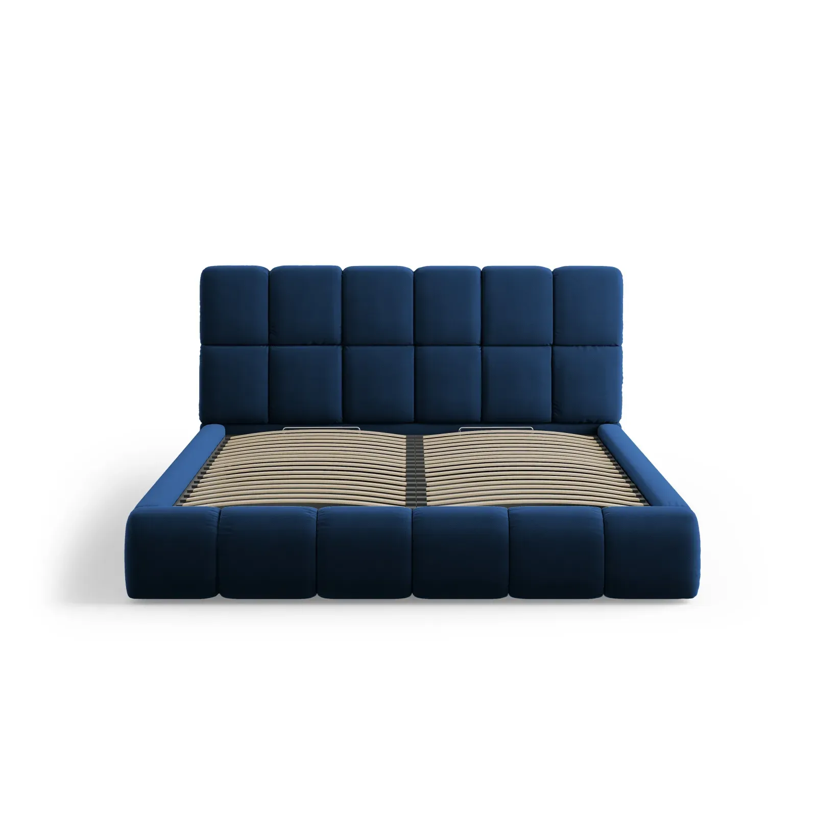 Bellis Bett mit Kopfteil und Stauraum Bezug aus Samt oder Chenille, 140x200 cm - Image 45