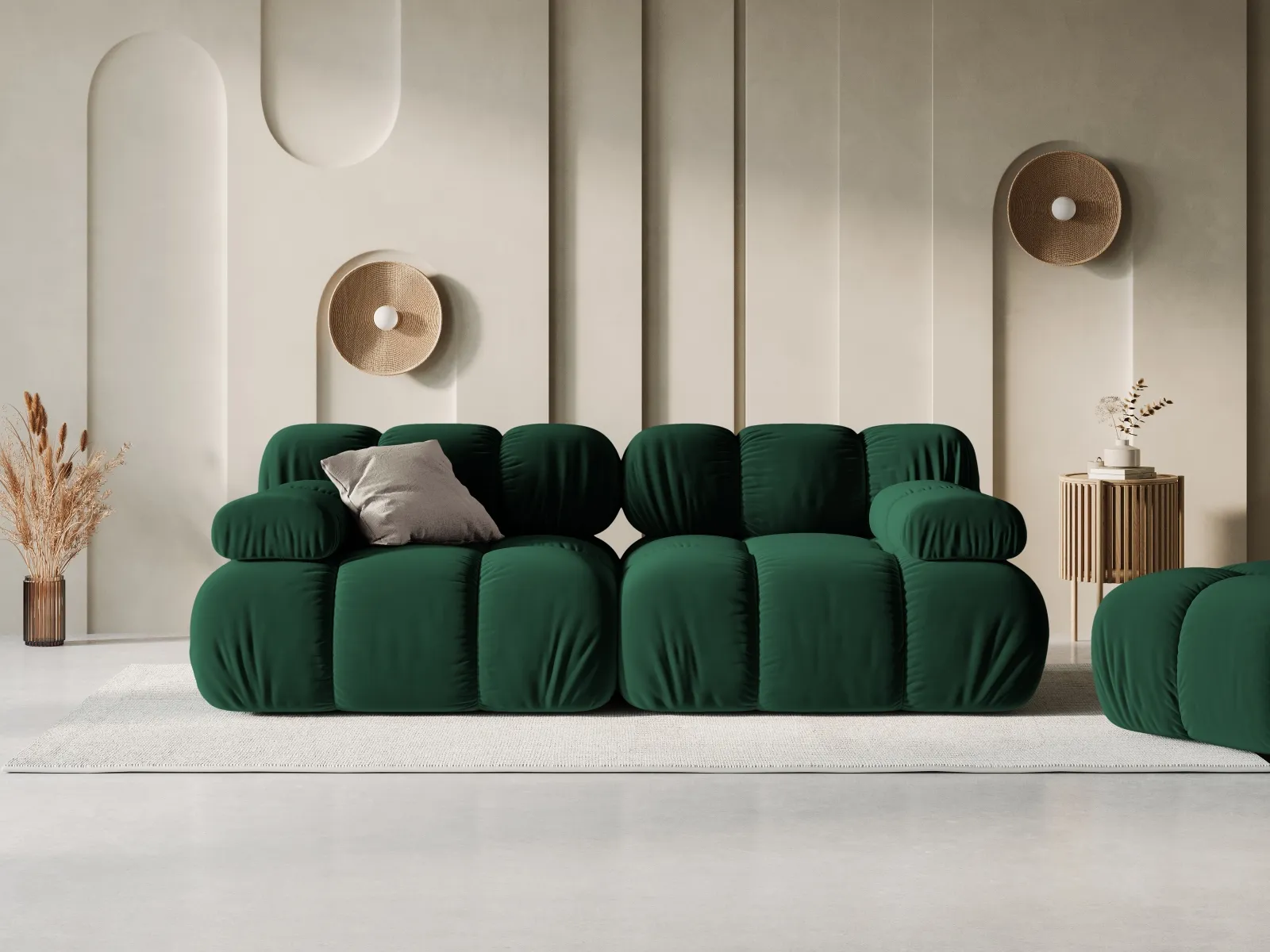Bellis Modulares 2-Sitzer Sofa 188 cm mit Samtbezug oder 3D-Stoff - Image 34