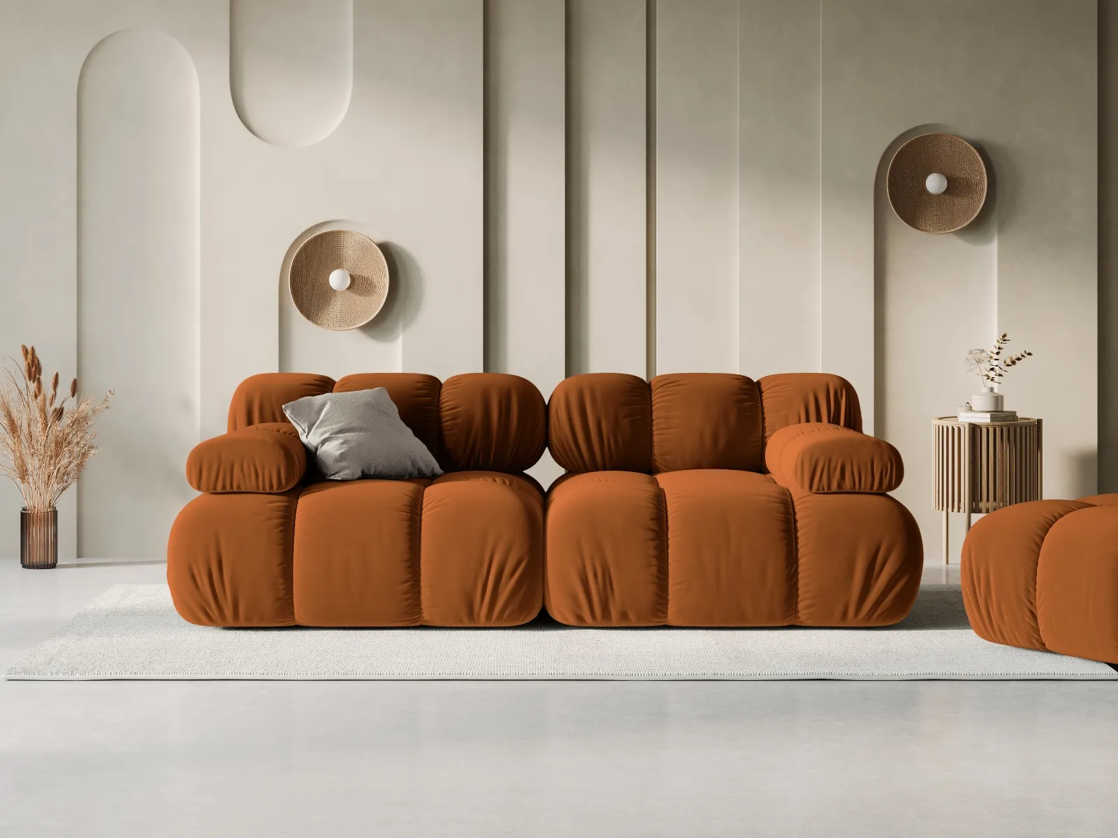 Bellis Modulares 2-Sitzer Sofa 188 cm mit Samtbezug oder 3D-Stoff - Image 50