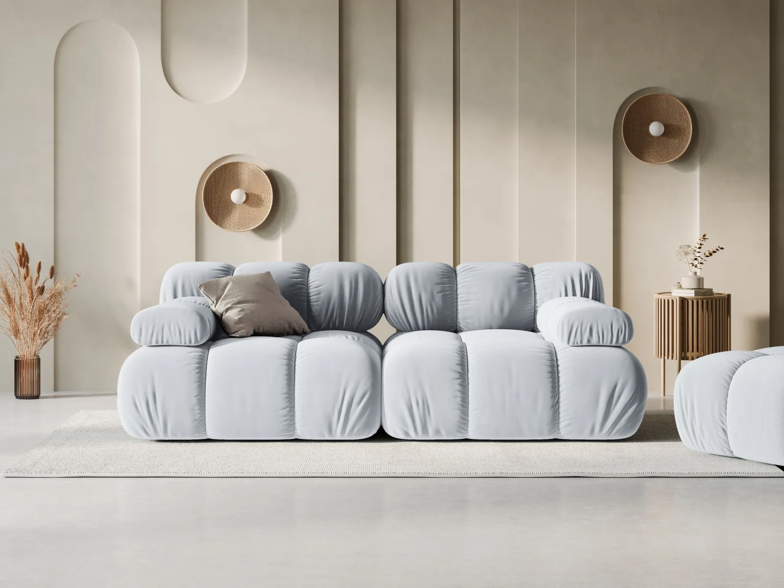 Bellis Modulares 2-Sitzer Sofa 188 cm mit Samtbezug oder 3D-Stoff - Image 74