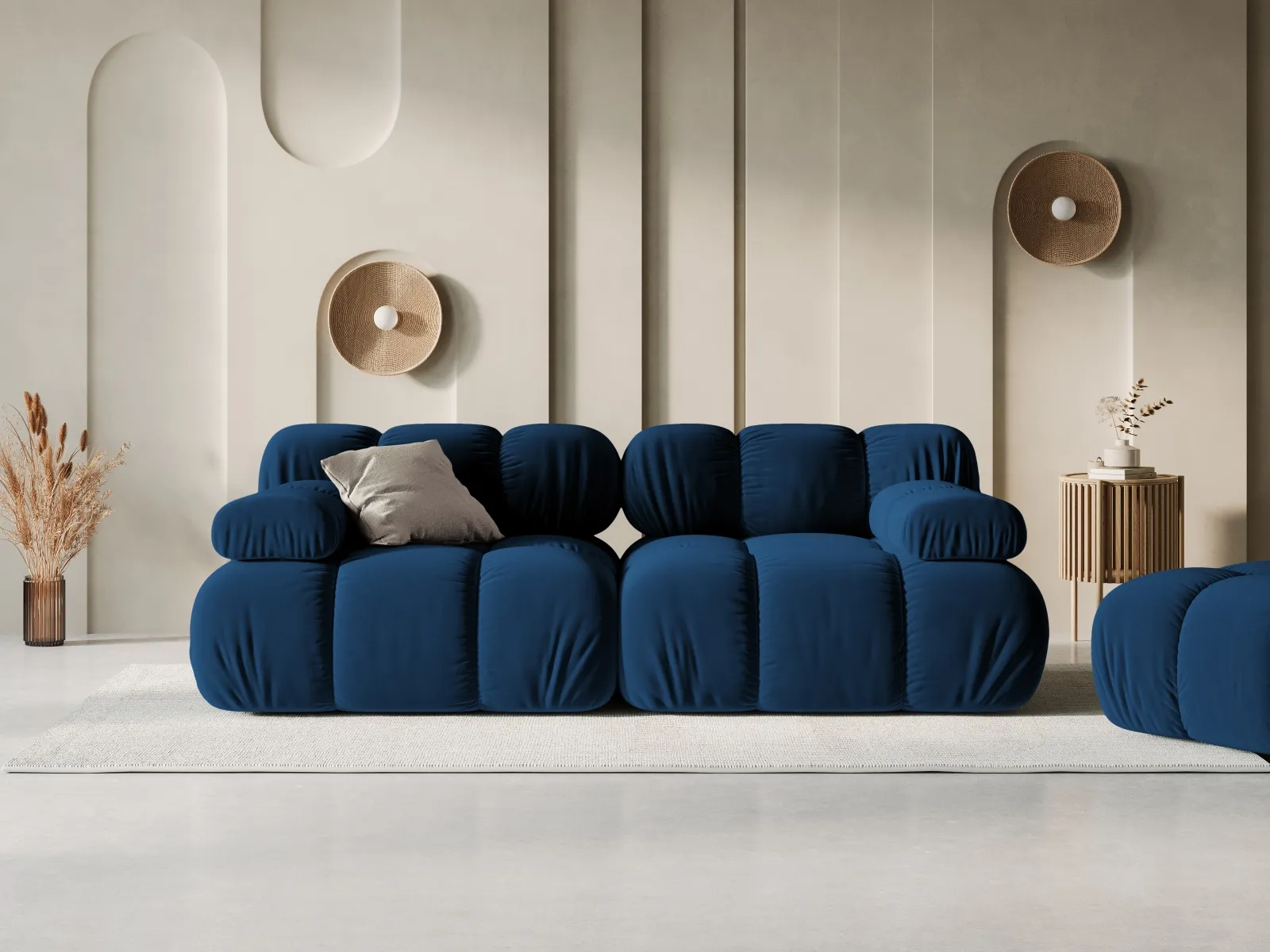 Bellis Modulares 2-Sitzer Sofa 188 cm mit Samtbezug oder 3D-Stoff - Image 82