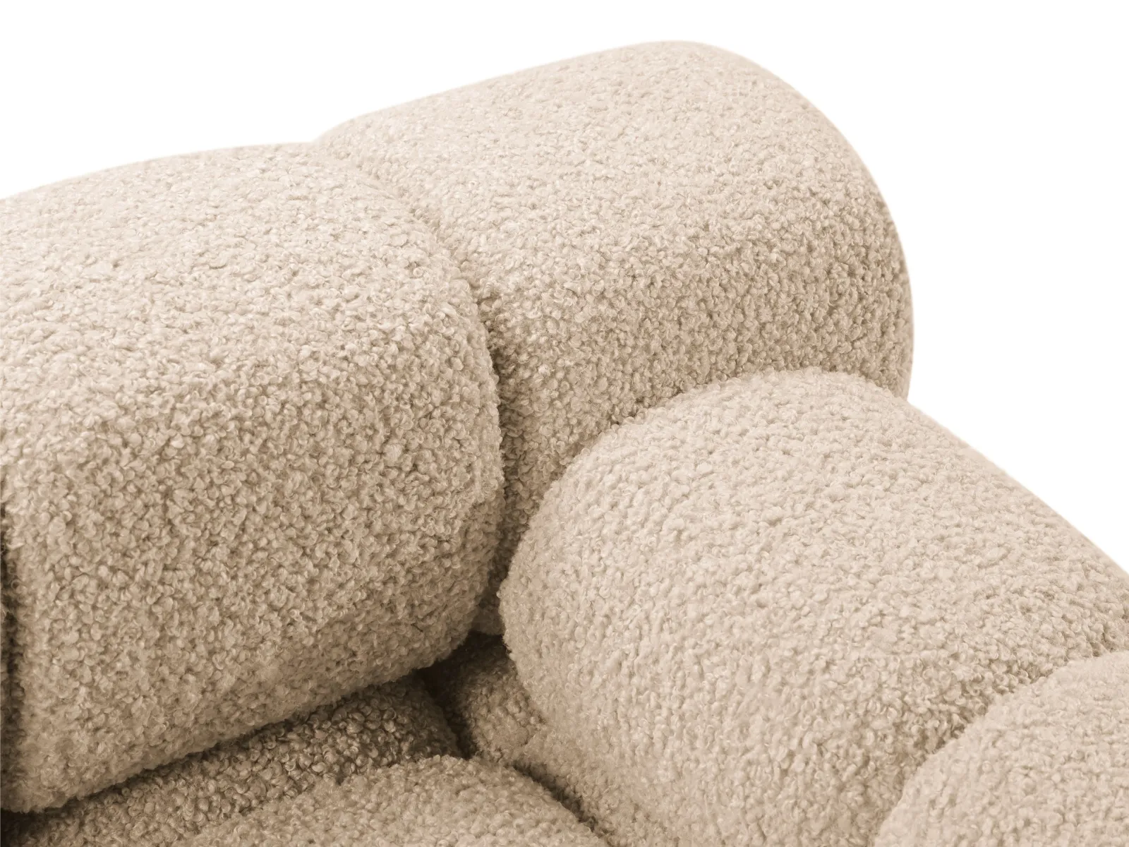 Bellis Modulares 3-Sitzer Sofa mit Pouf Links mit Boucle-Polsterung 282 cm - Image 11