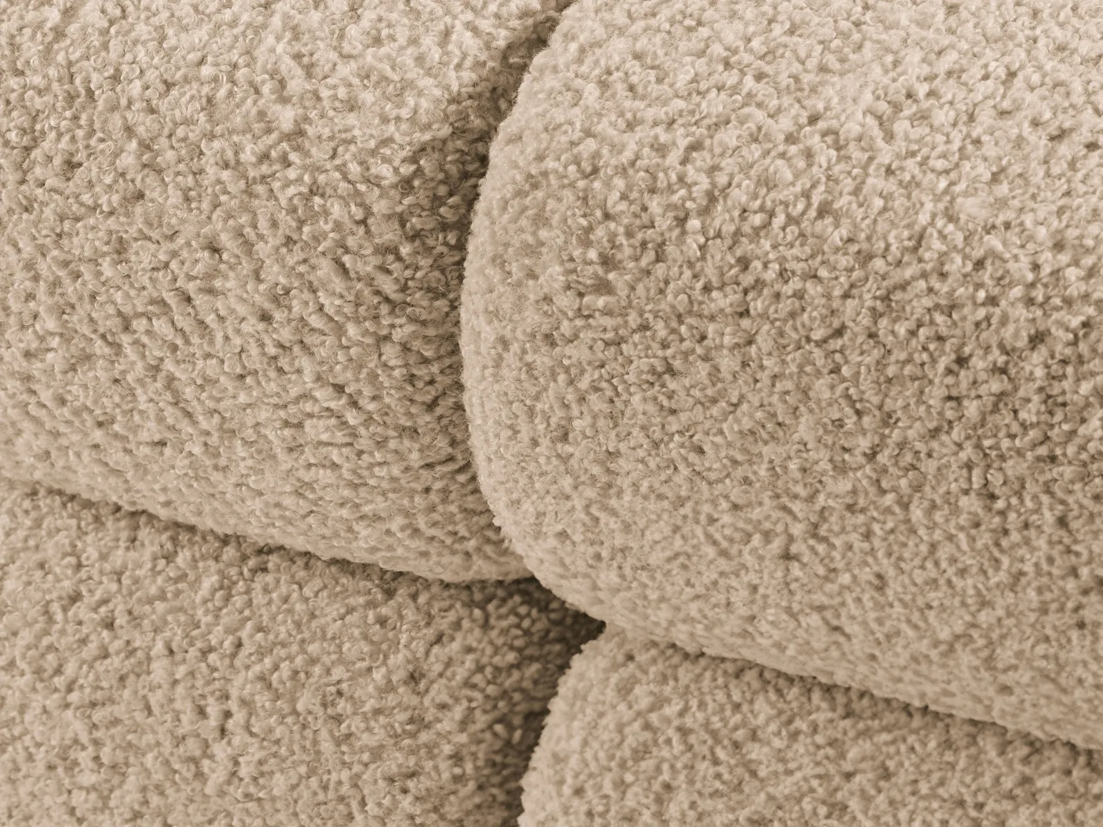 Bellis Modulares 3-Sitzer Sofa mit Pouf Links mit Boucle-Polsterung 282 cm - Image 12