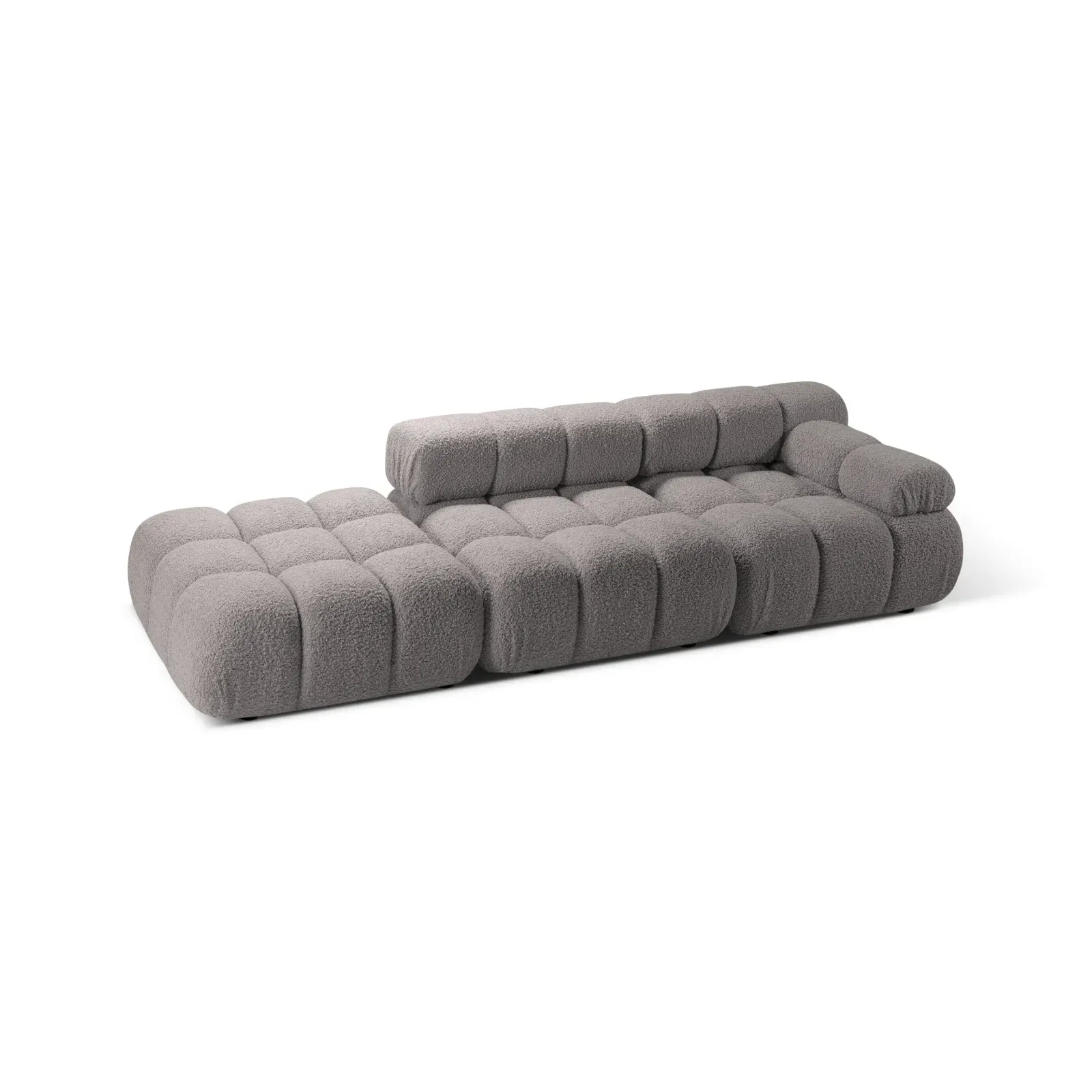 Bellis Modulares 3-Sitzer Sofa mit Pouf Links mit Boucle-Polsterung 282 cm - Image 16
