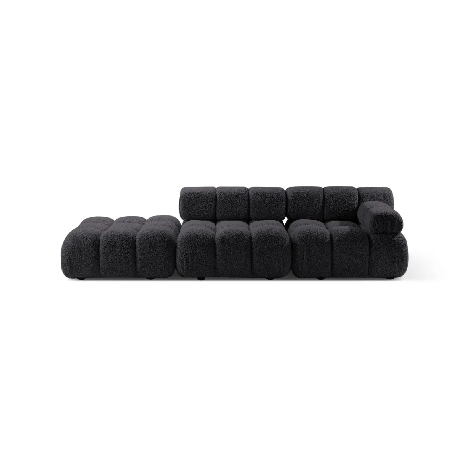 Bellis Modulares 3-Sitzer Sofa mit Pouf Links mit Boucle-Polsterung 282 cm - Image 22